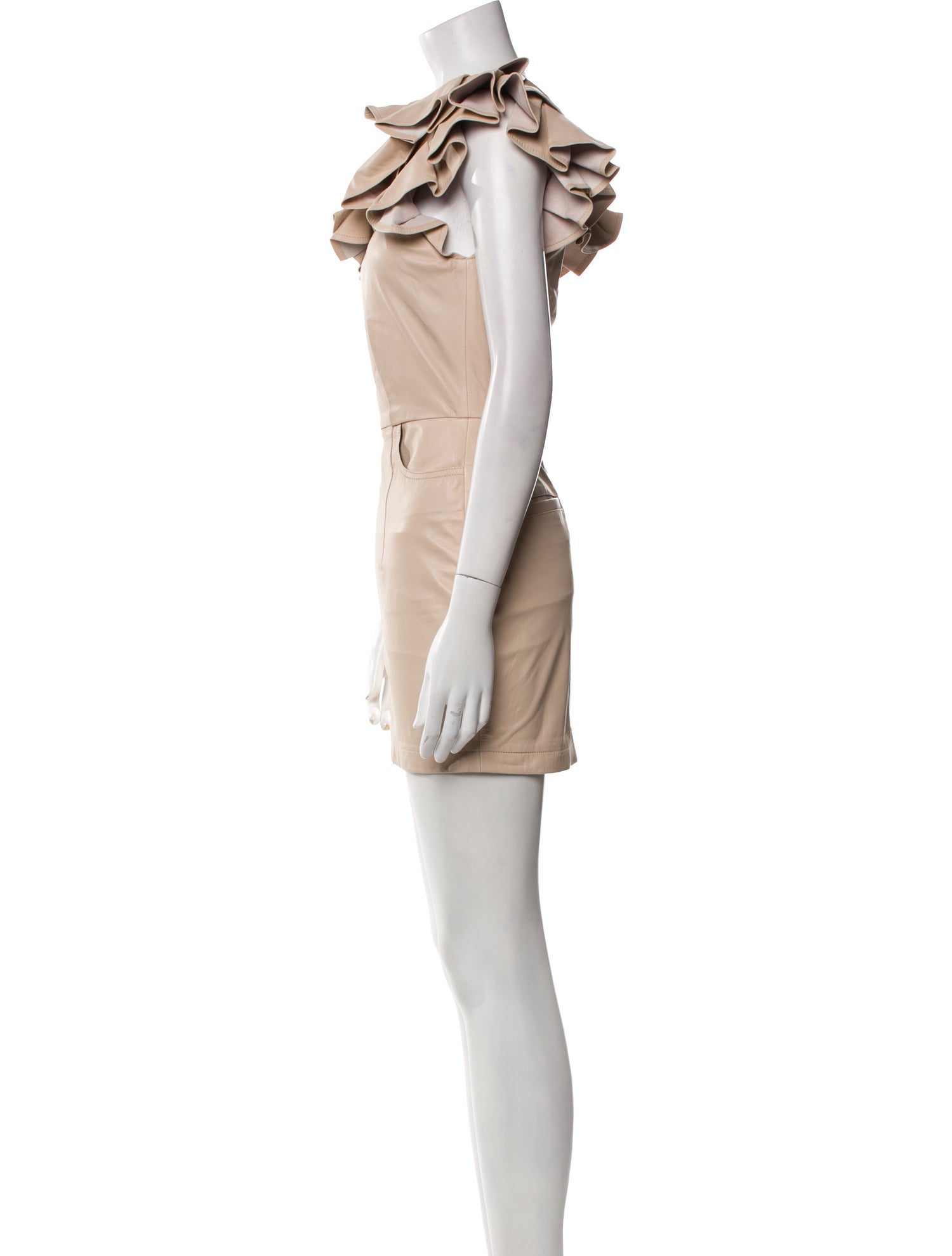 Iro Lamb Leather Mini Dress - Neutrals Dresses, Clothing - WIR192041 | The  RealReal