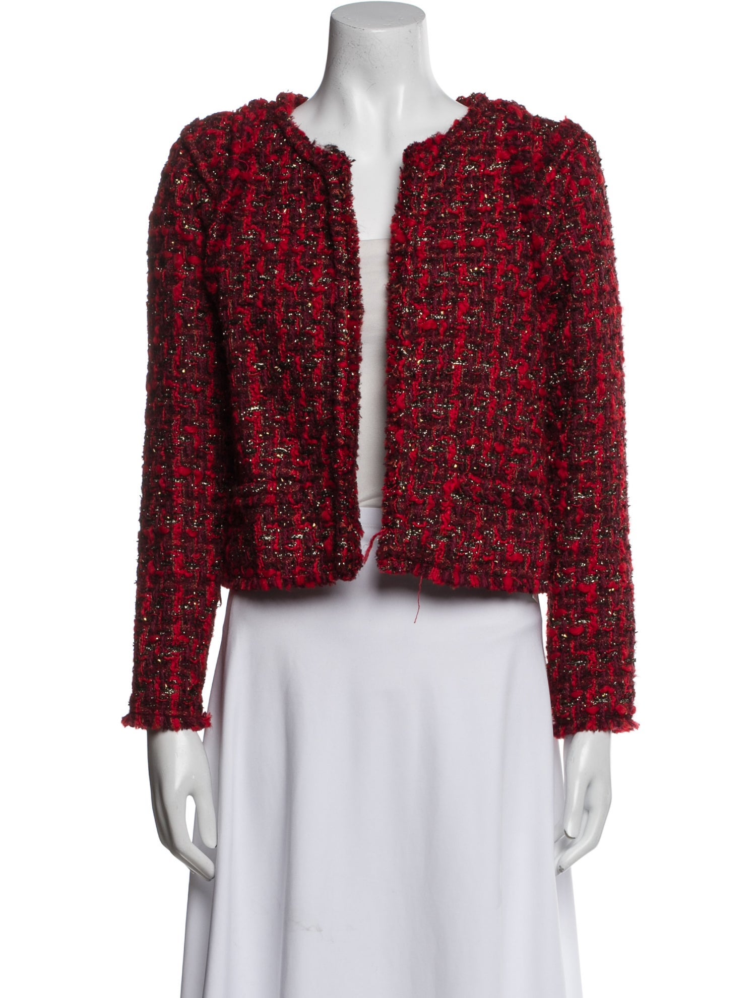 Iro Wool Tweed Pattern Evening Jacket