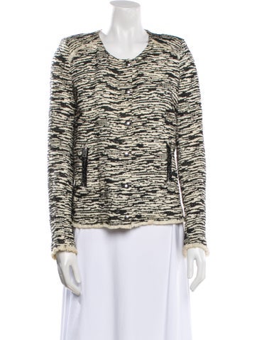 Pre-owned Iro Tweed Pattern Evening Jacket In Multi