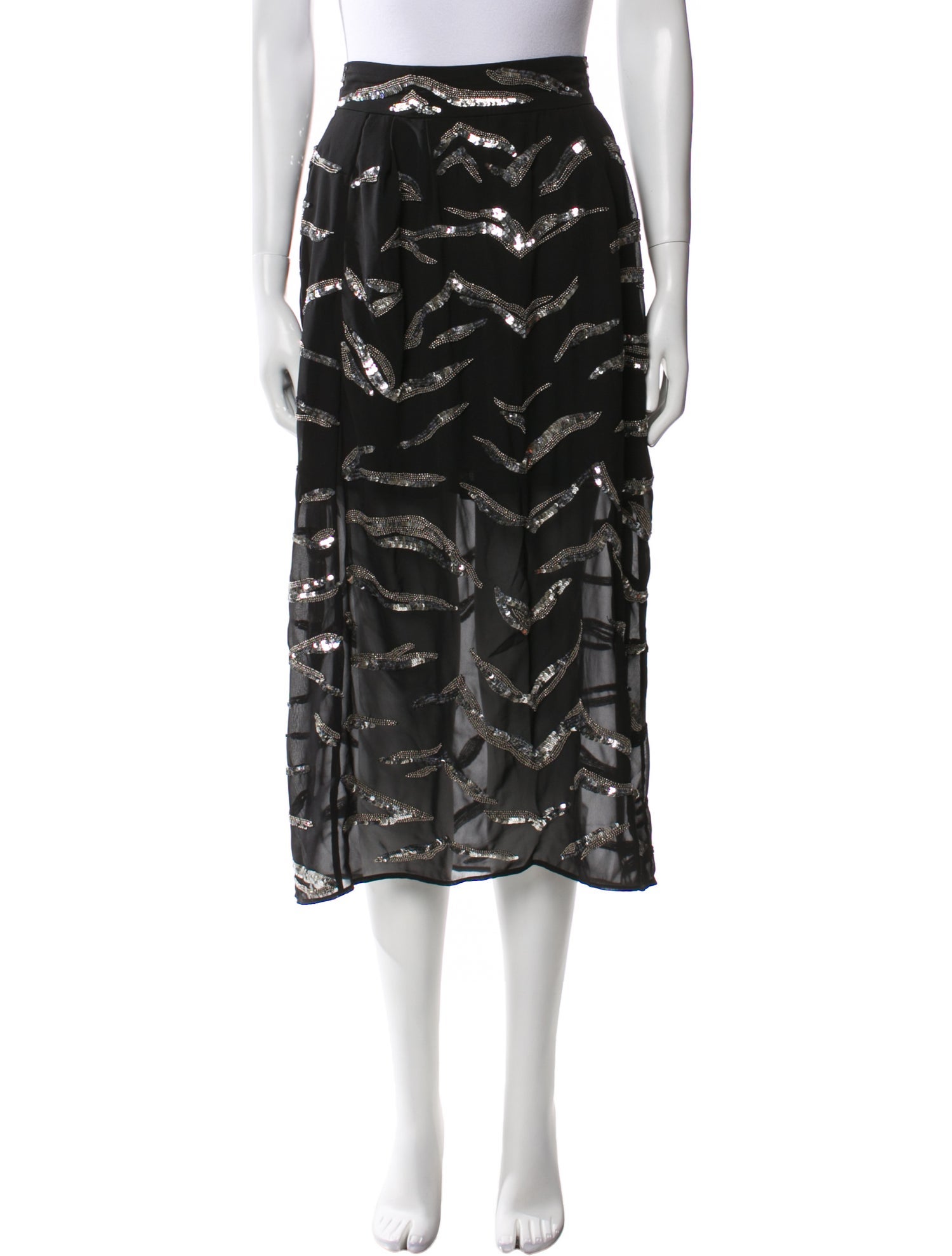 Iro Printed Midi Length Skirt w/ Tags