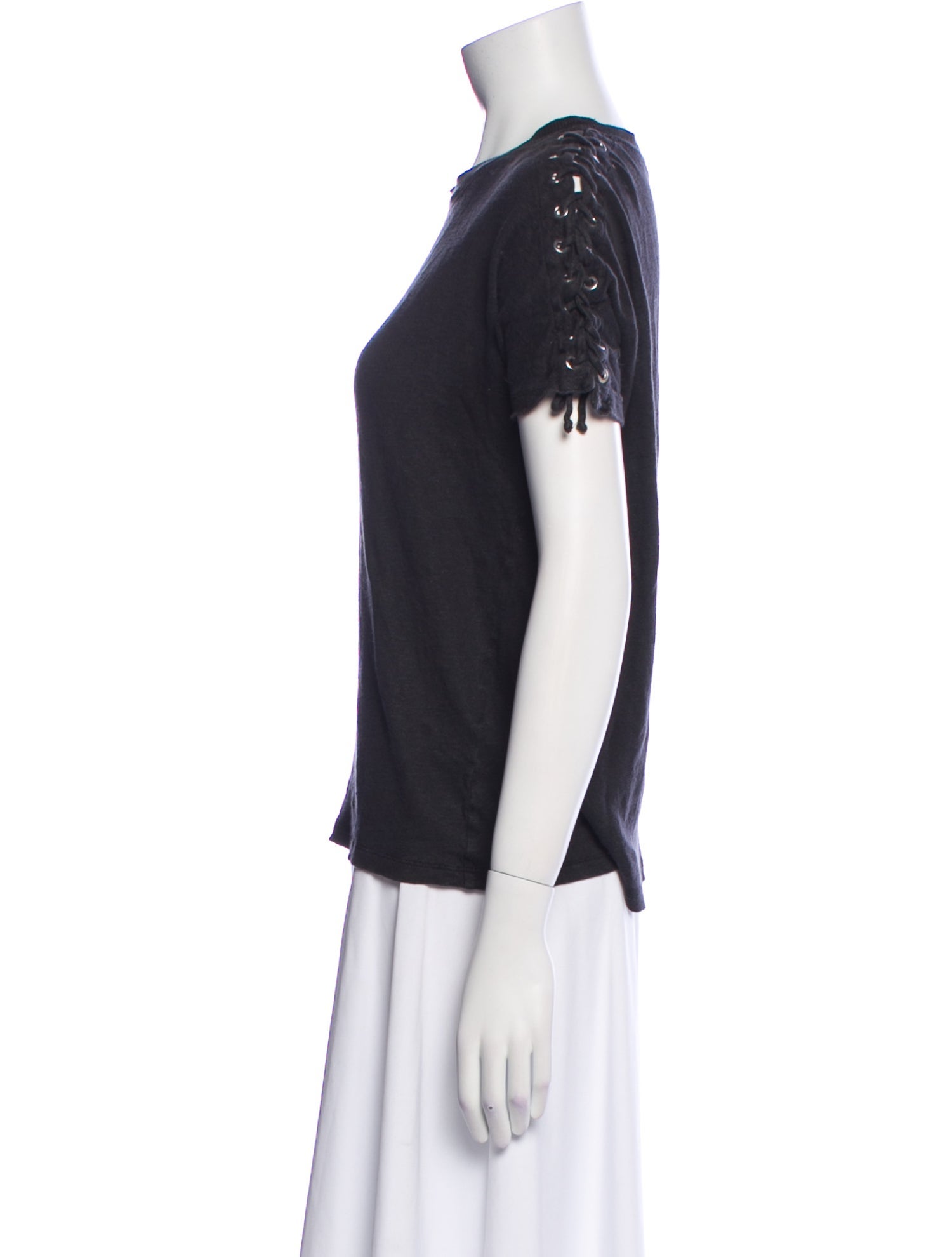 Iro Linen Crew Neck T-Shirt