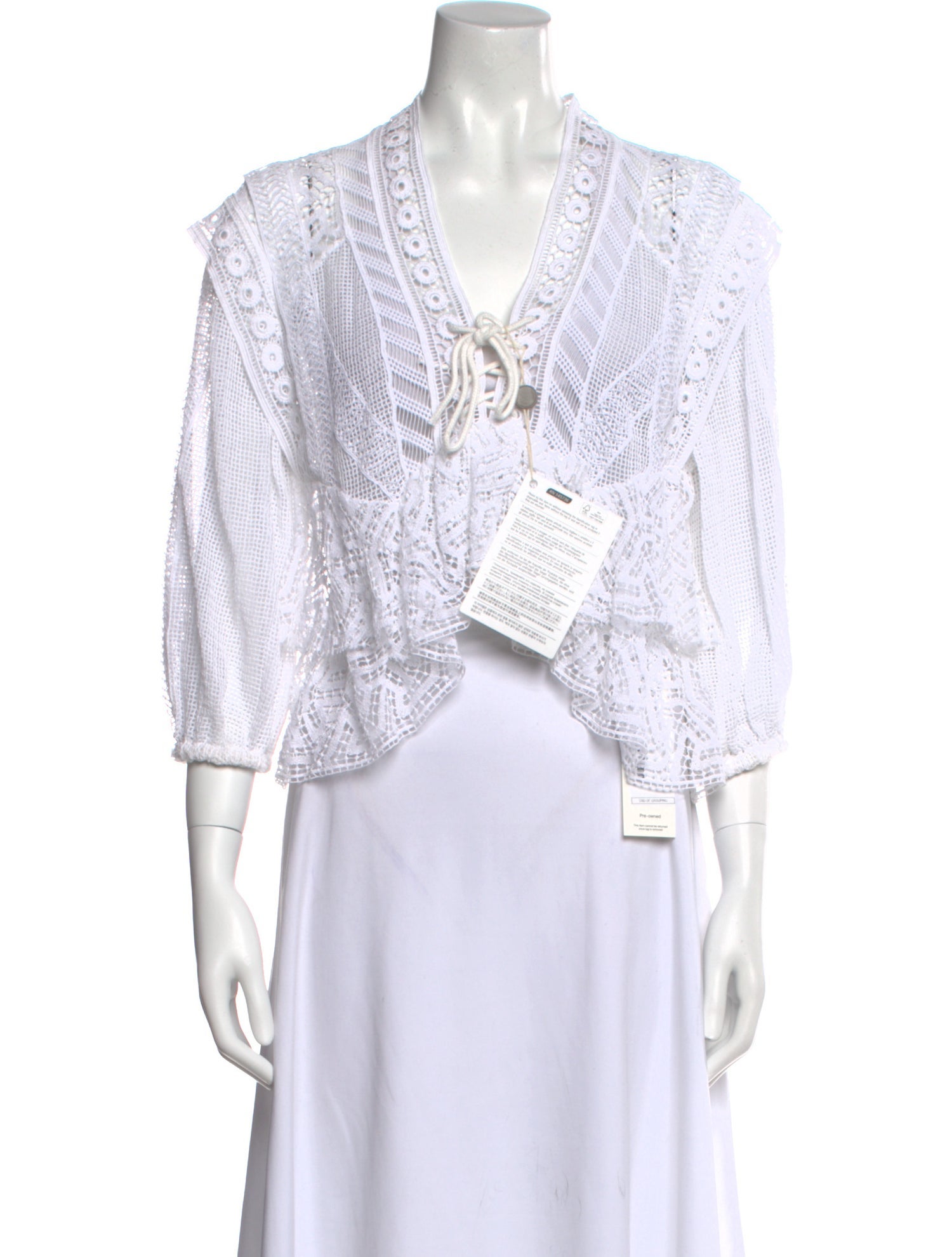 Iro Printed V-Neck Crop Top w/ Tags