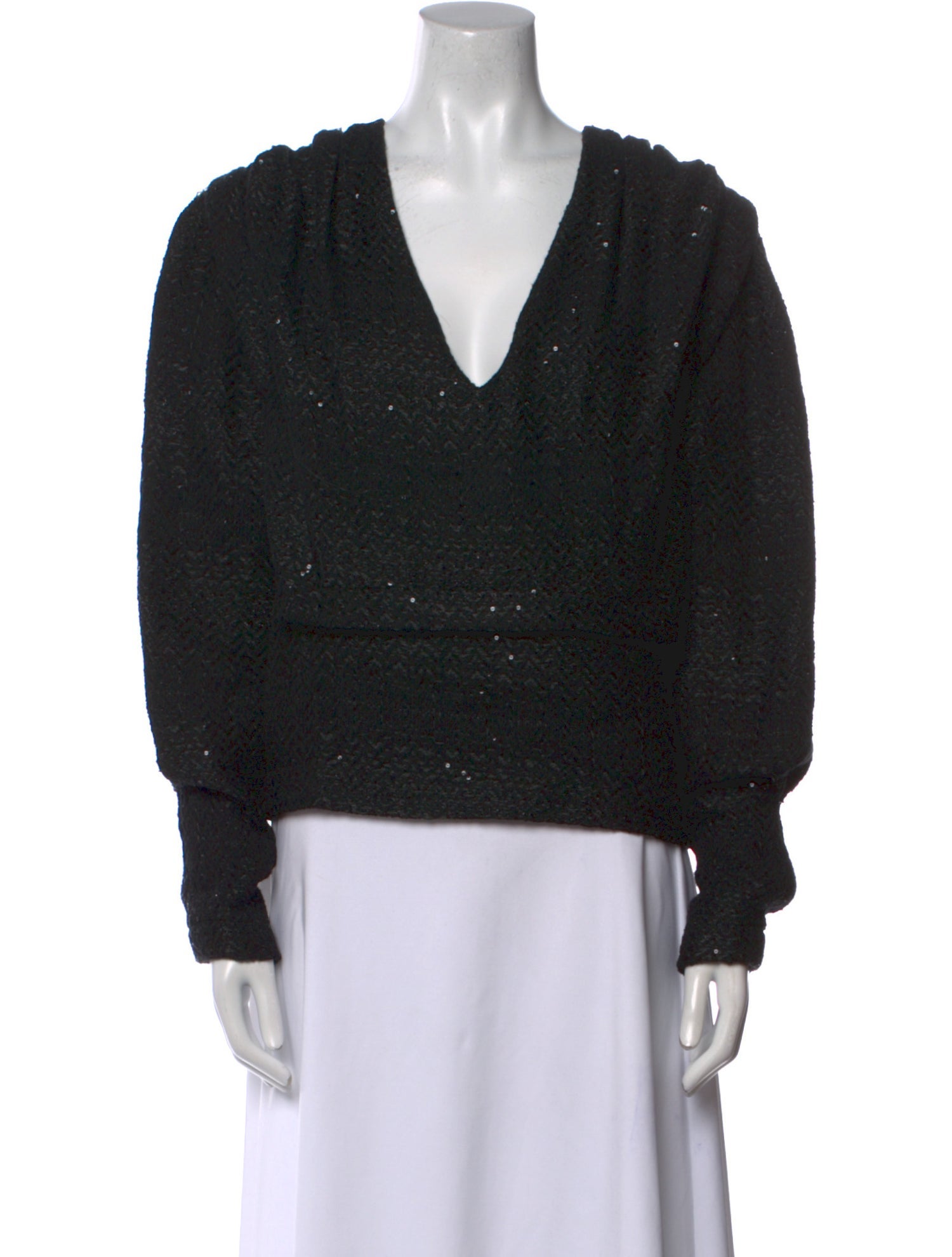 Iro V-Neck Long Sleeve Sweatshirt