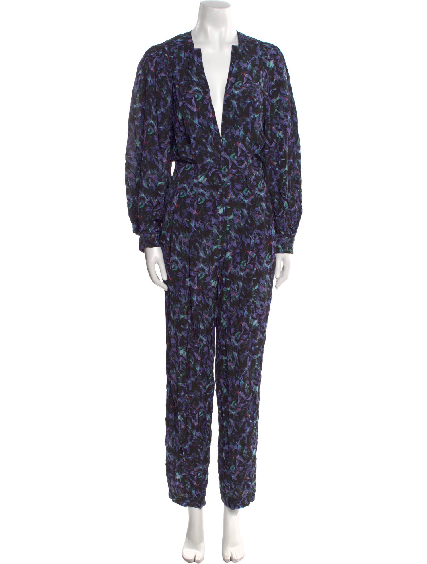 Iro Printed V-Neck Jumpsuit w/ Tags