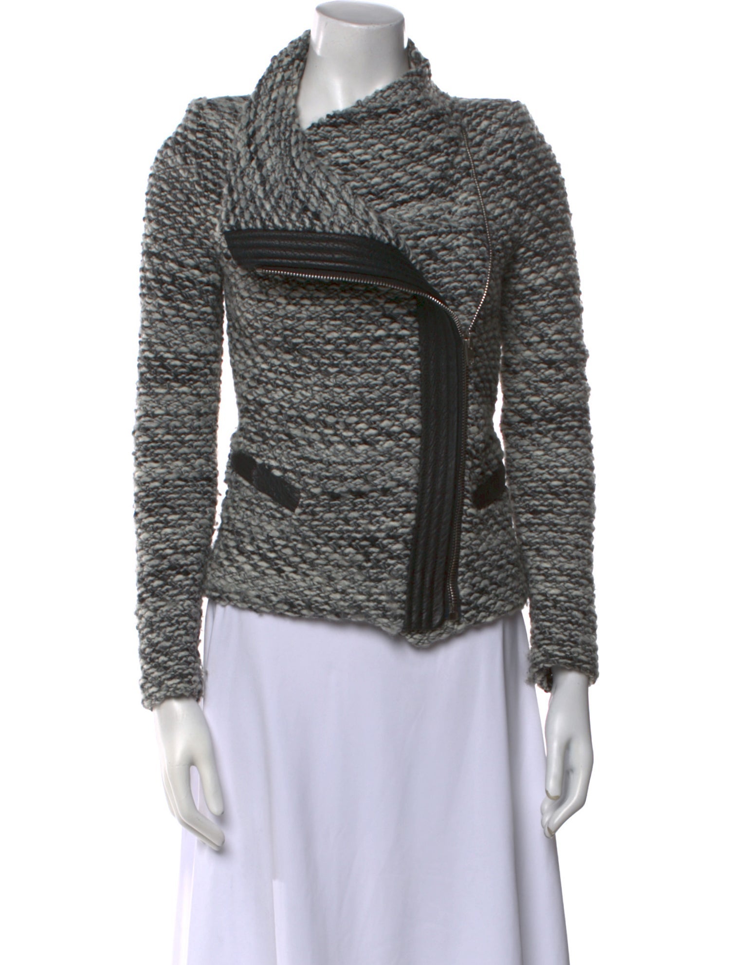Iro Striped Cowl Neck Sweater