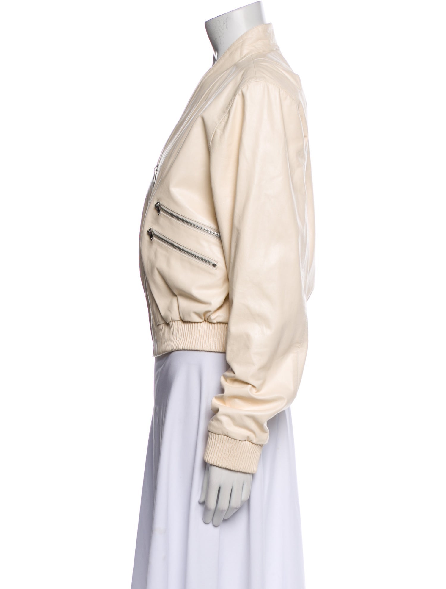 Iro Lamb Leather Bomber Jacket