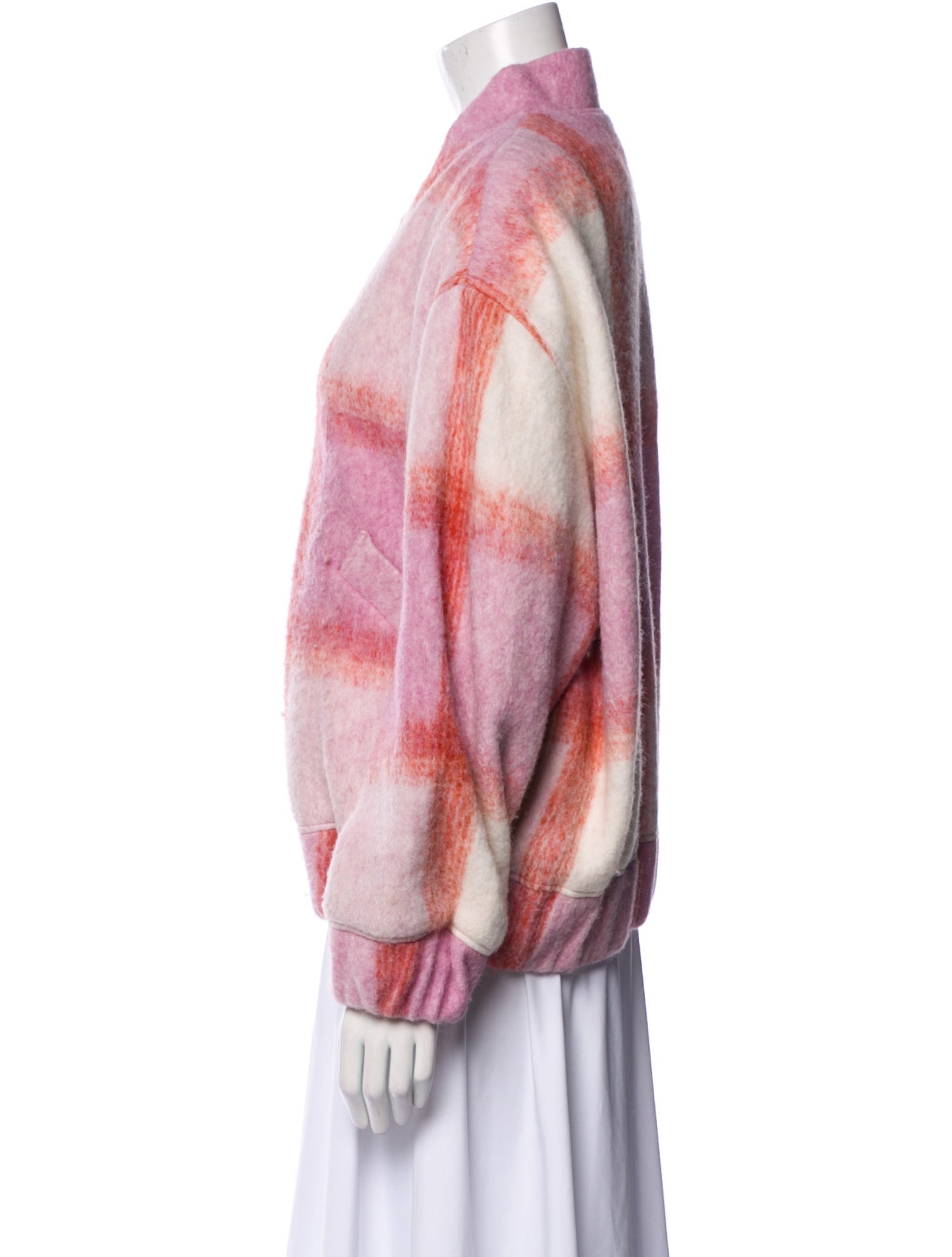 Iro Wool Plaid Print Jacket