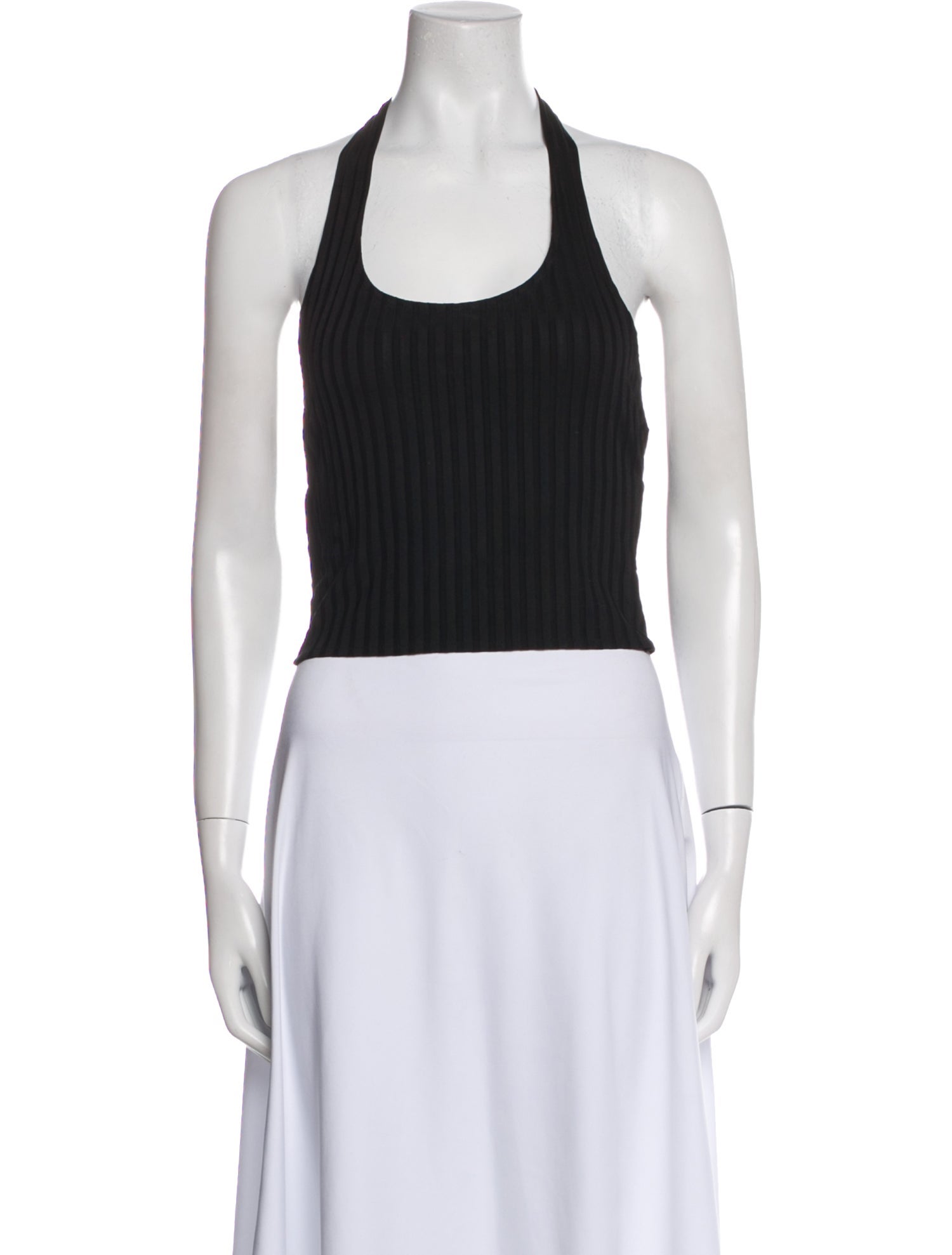 Iro Halterneck Sleeveless Crop Top