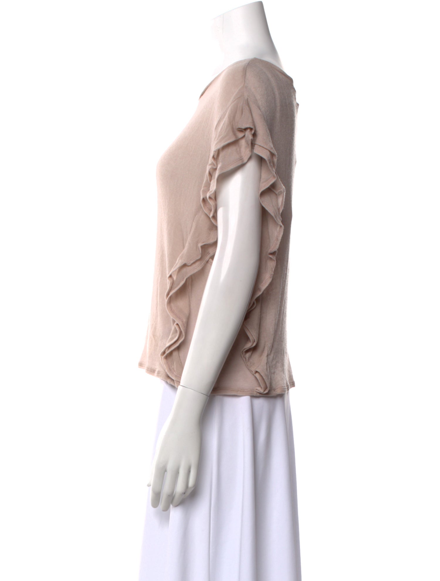 Iro Bateau Neckline Short Sleeve T-Shirt