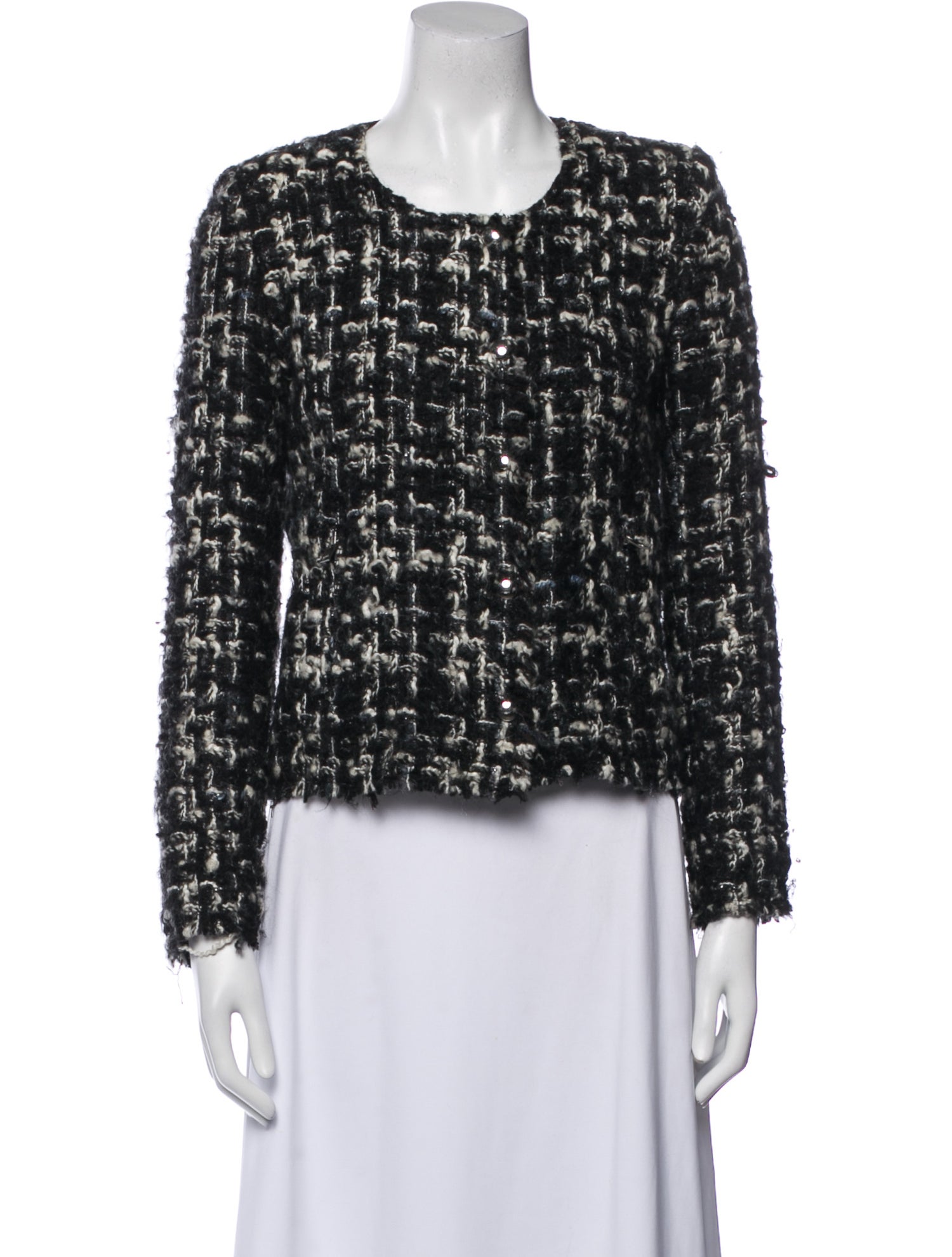 Iro Wool Tweed Pattern Evening Jacket