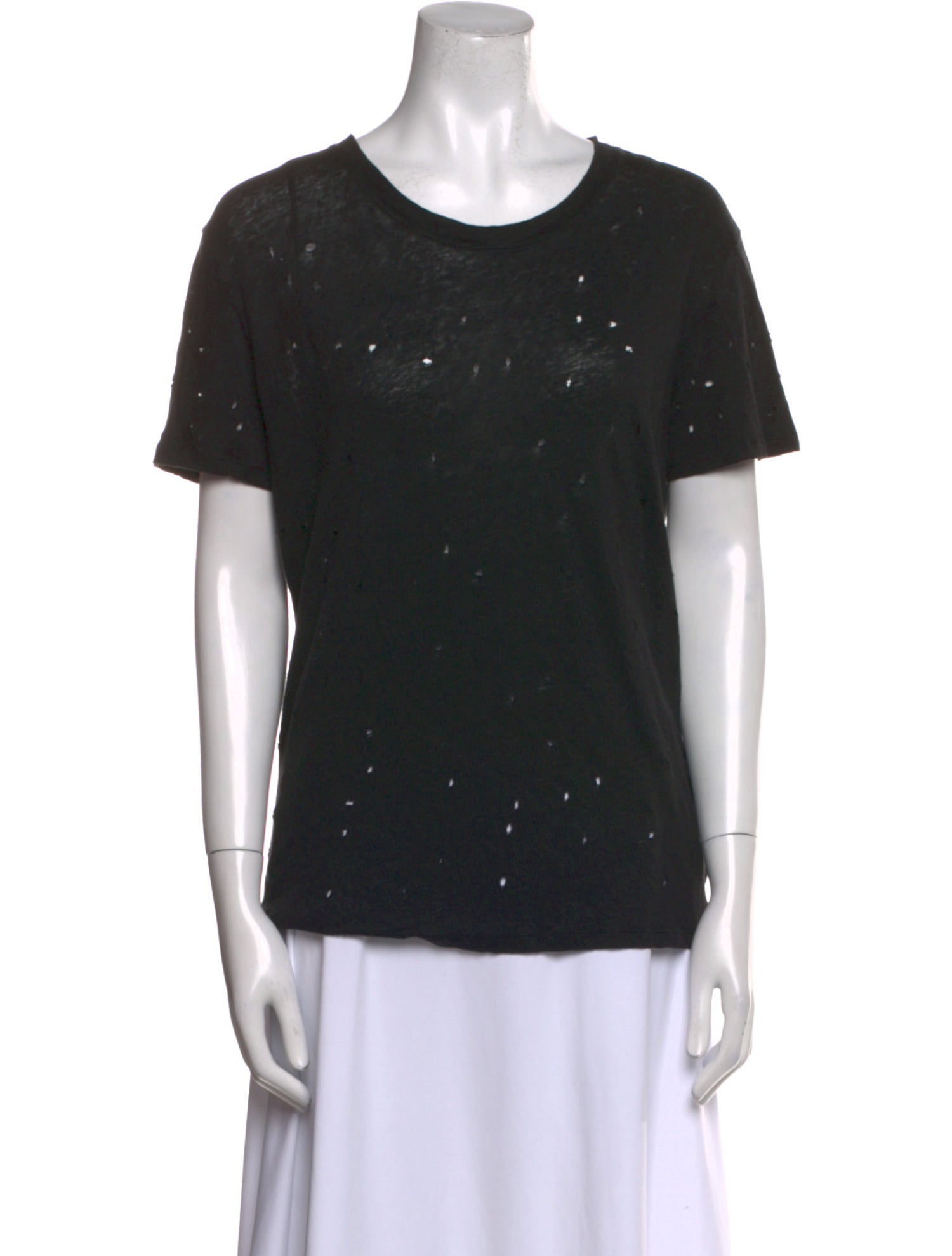 Iro Linen Scoop Neck T-Shirt