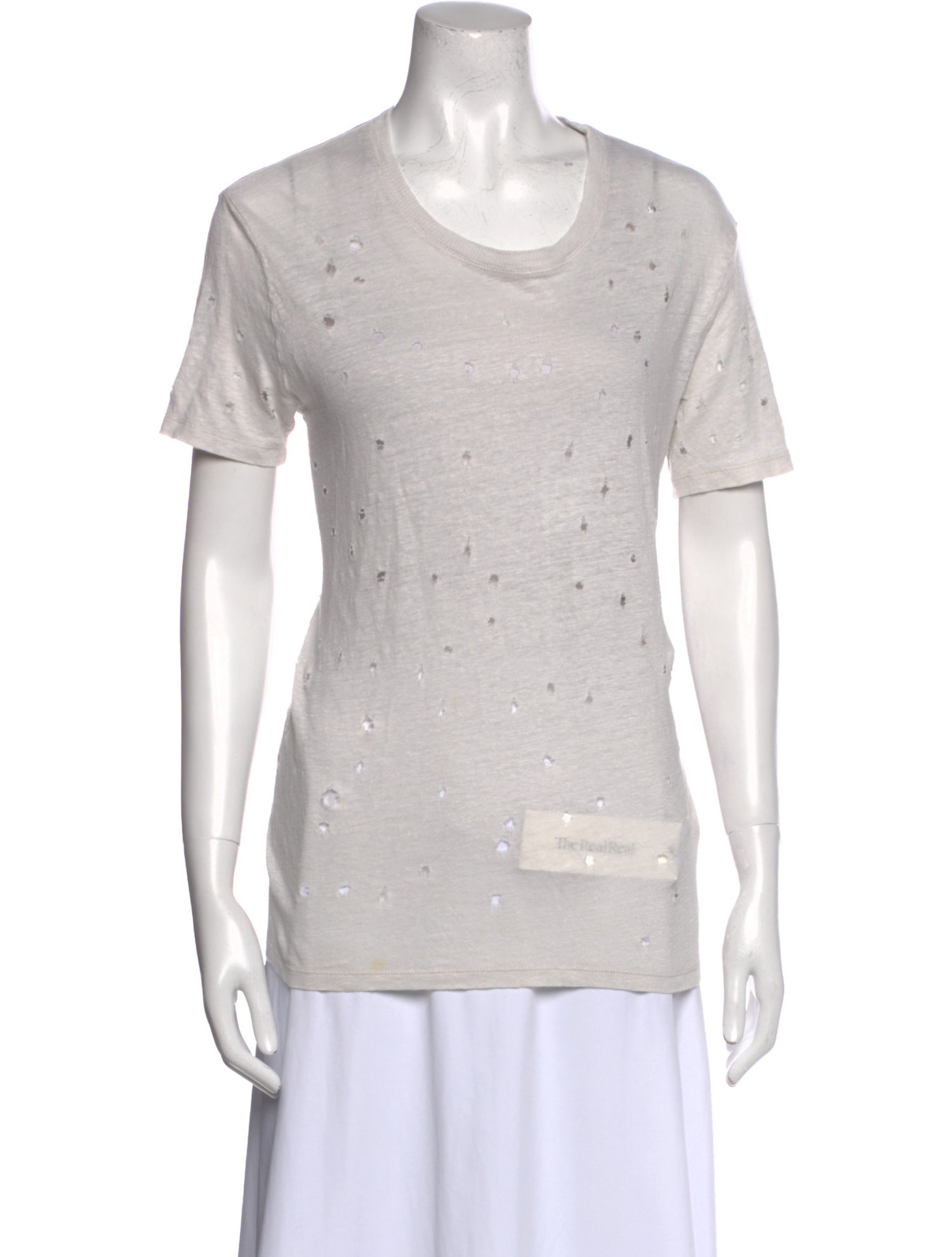 Iro Linen Scoop Neck T-Shirt