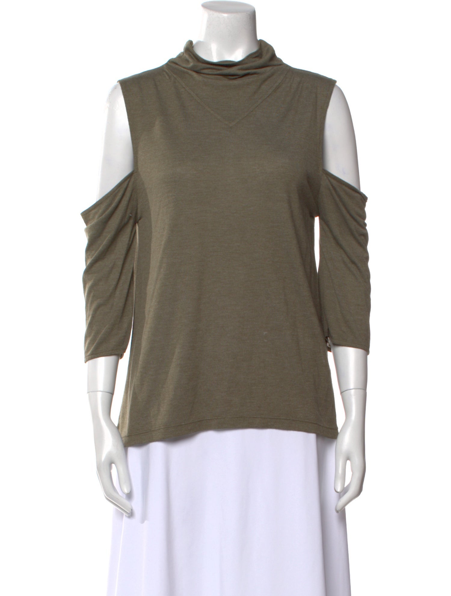 Iro Cowl Neck Three-Quarter Sleeve Top