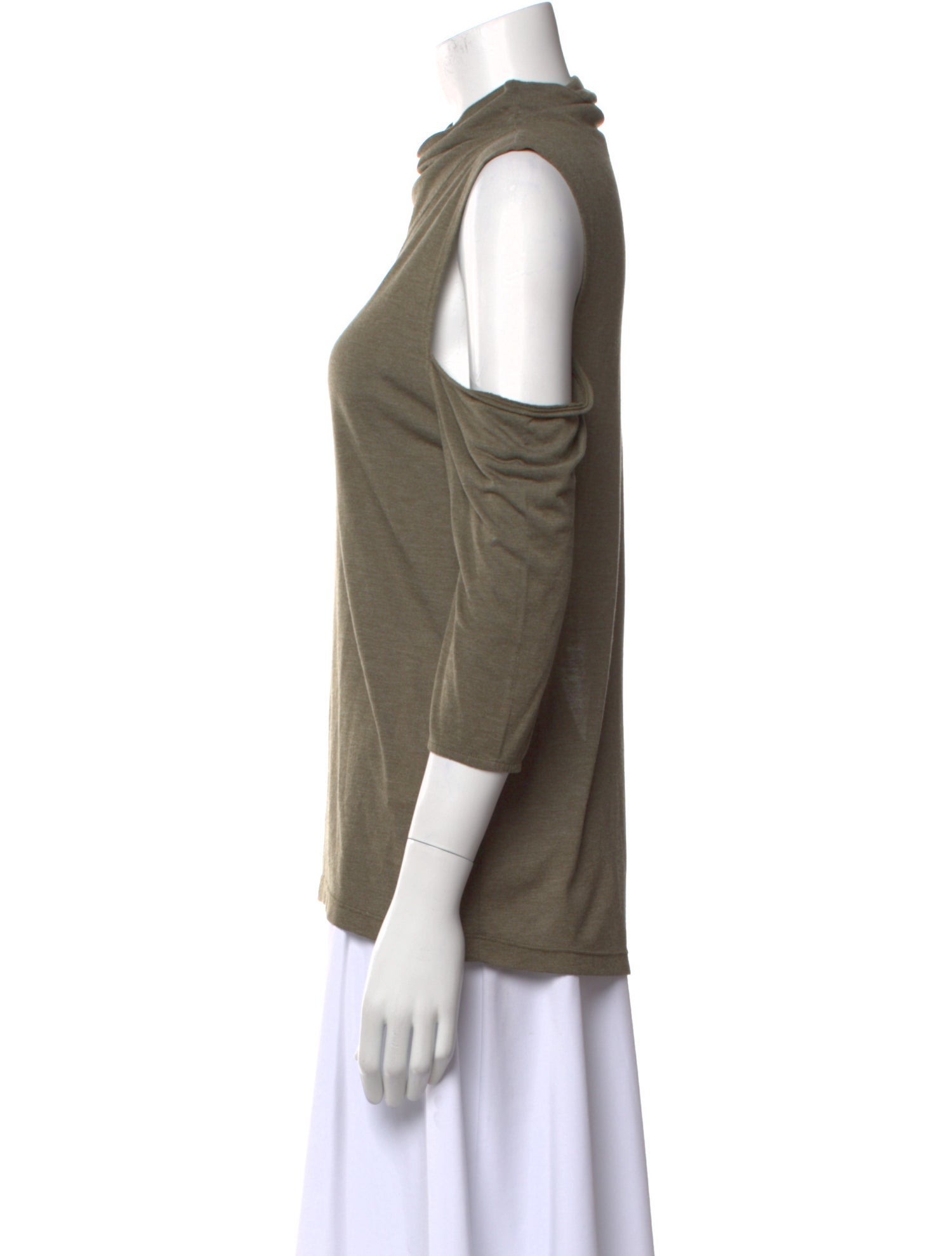 Iro Cowl Neck Three-Quarter Sleeve Top
