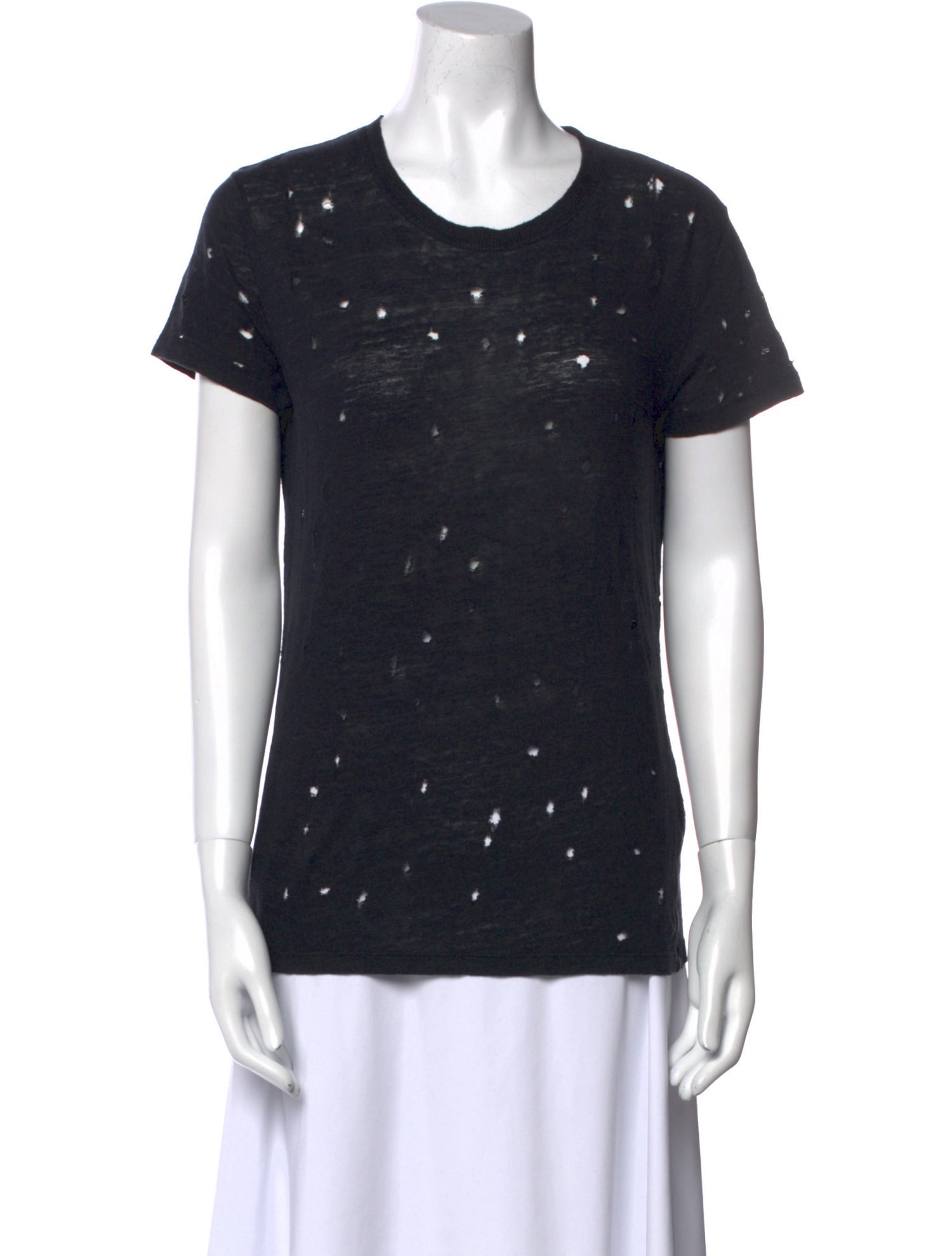 Iro Linen Scoop Neck T-Shirt