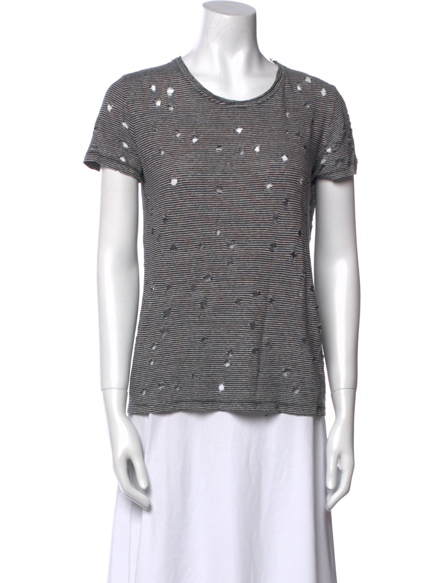 Iro Linen Striped T-Shirt