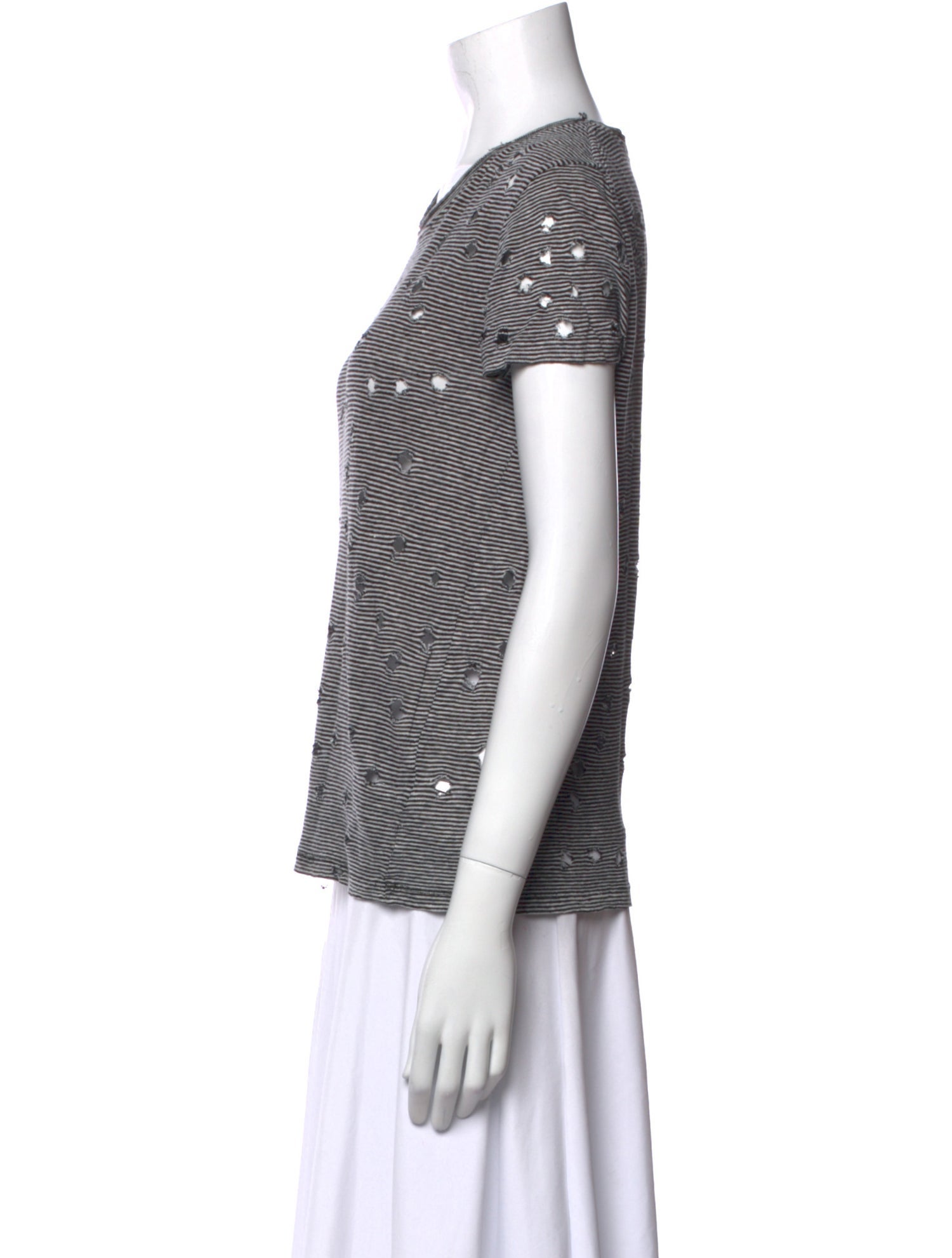 Iro Linen Striped T-Shirt