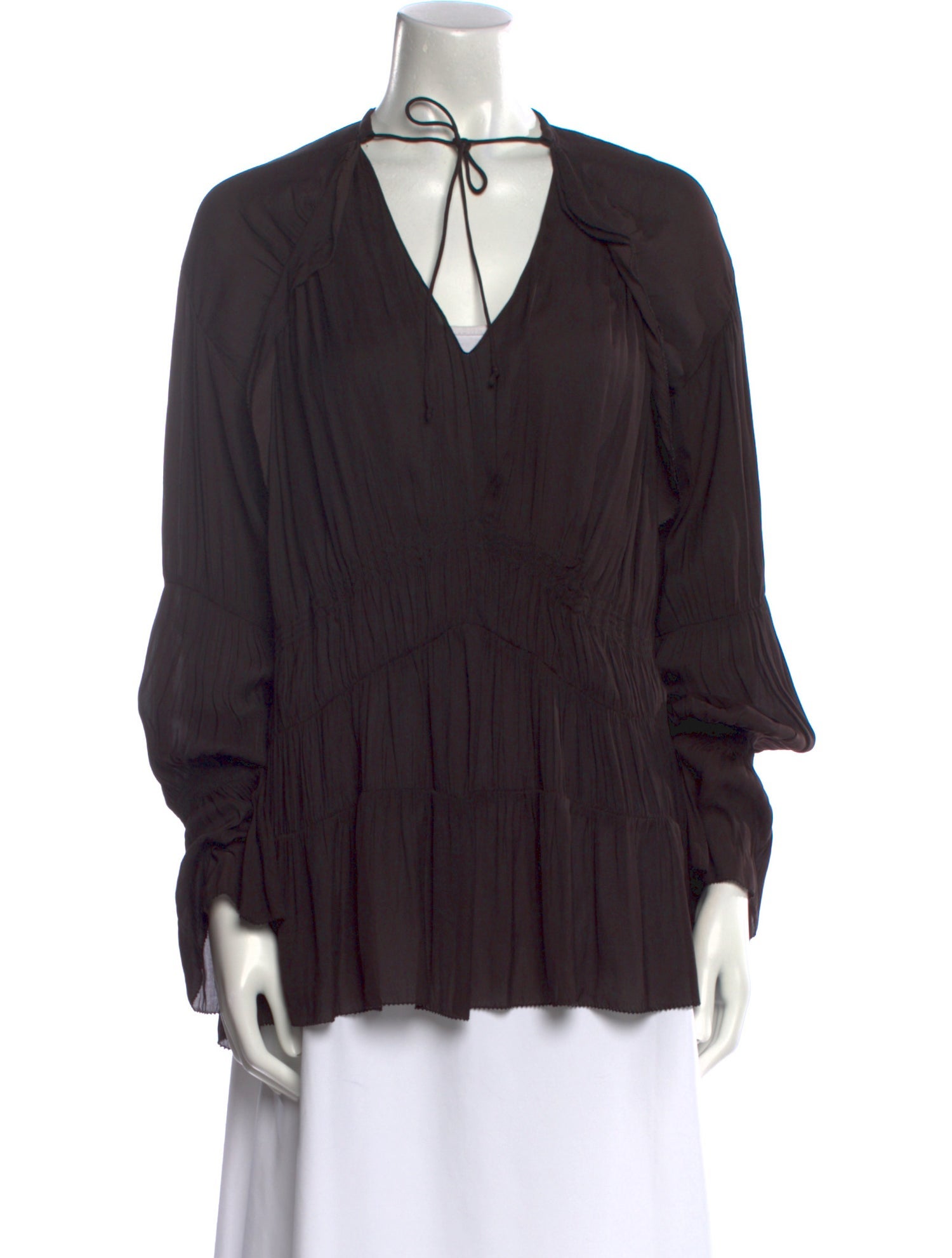 Iro V-Neck Long Sleeve Blouse