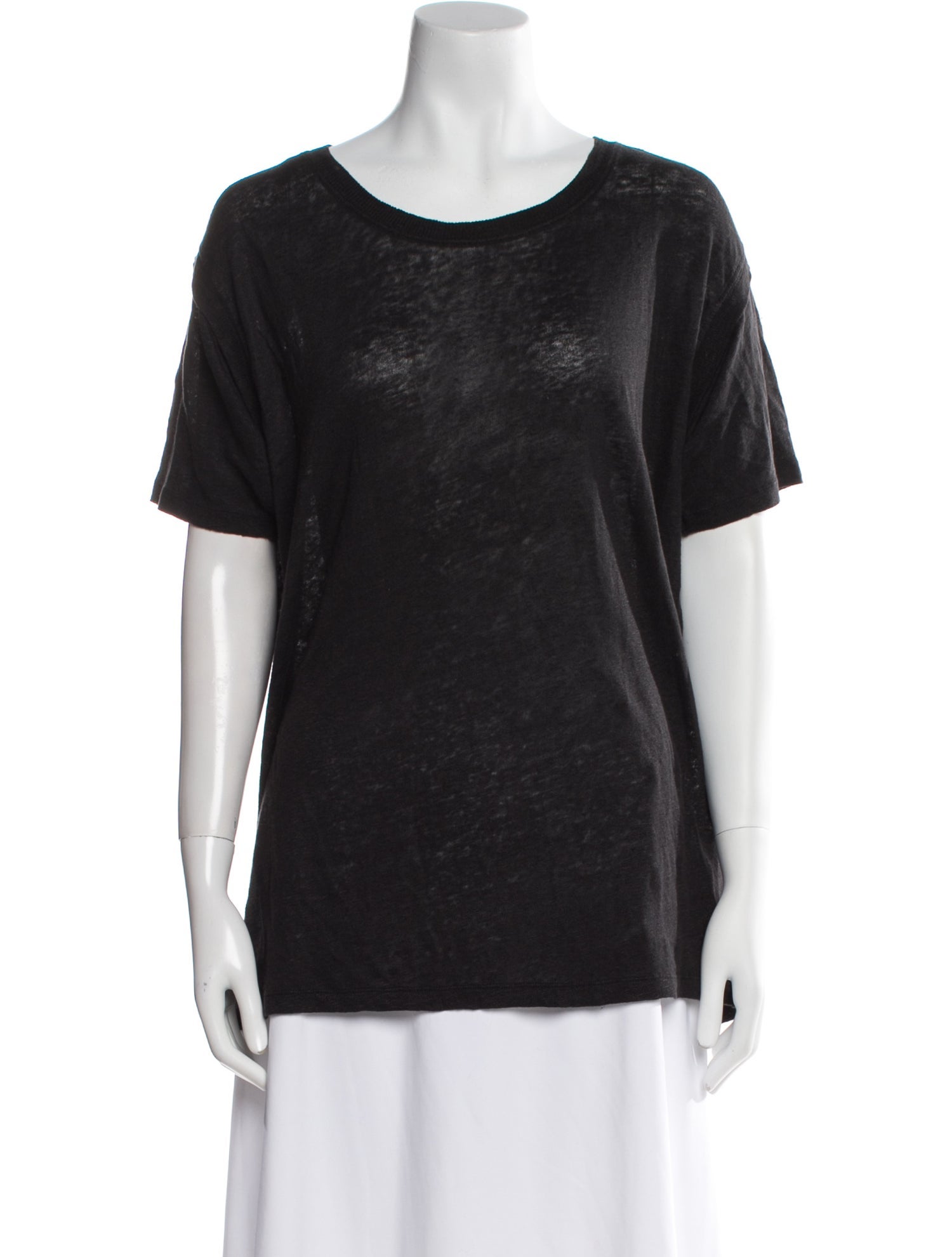 Iro Linen Scoop Neck T-Shirt