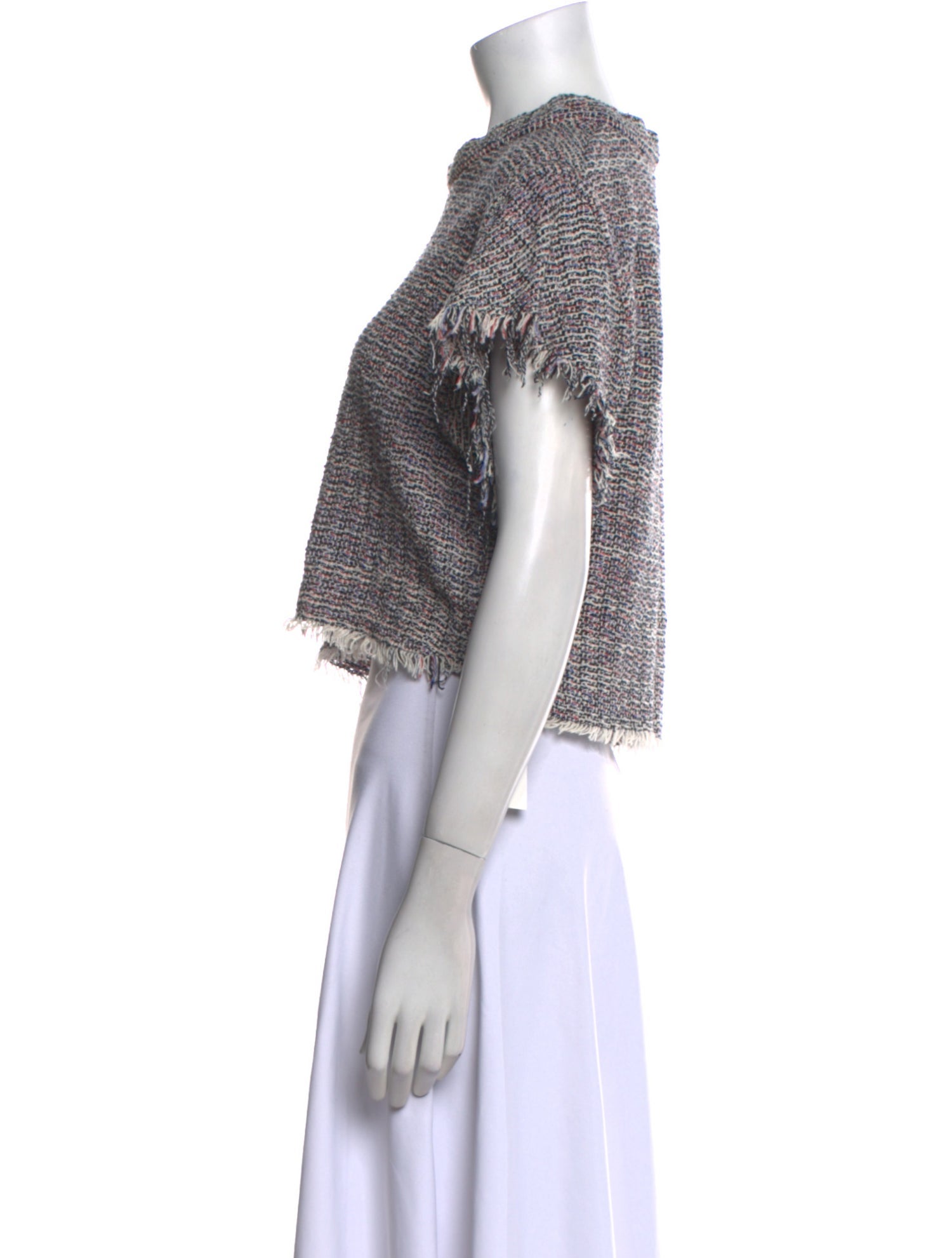 Iro Mock Neck Short Sleeve Crop Top