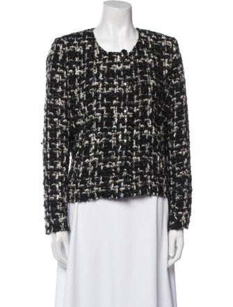 Iro Wool Tweed Pattern Evening Jacket