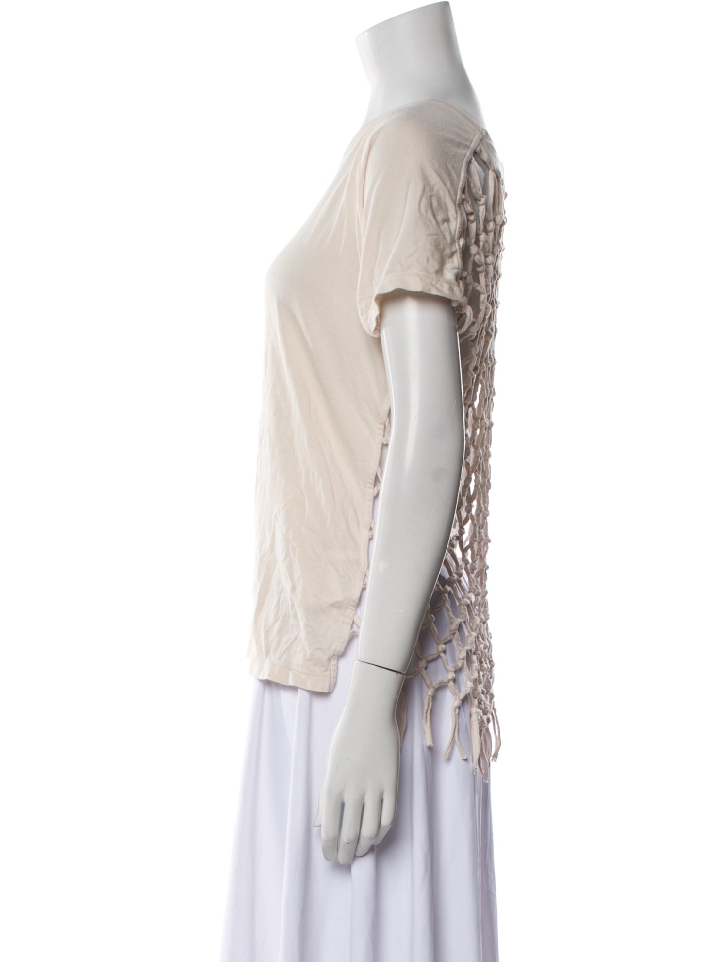 Iro Bateau Neckline Short Sleeve T-Shirt