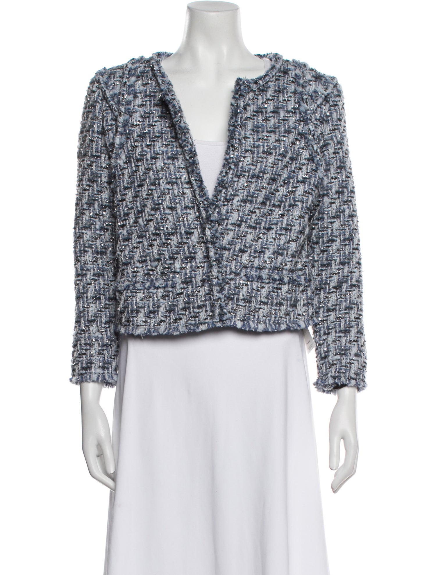 Iro Wool Tweed Pattern Evening Jacket