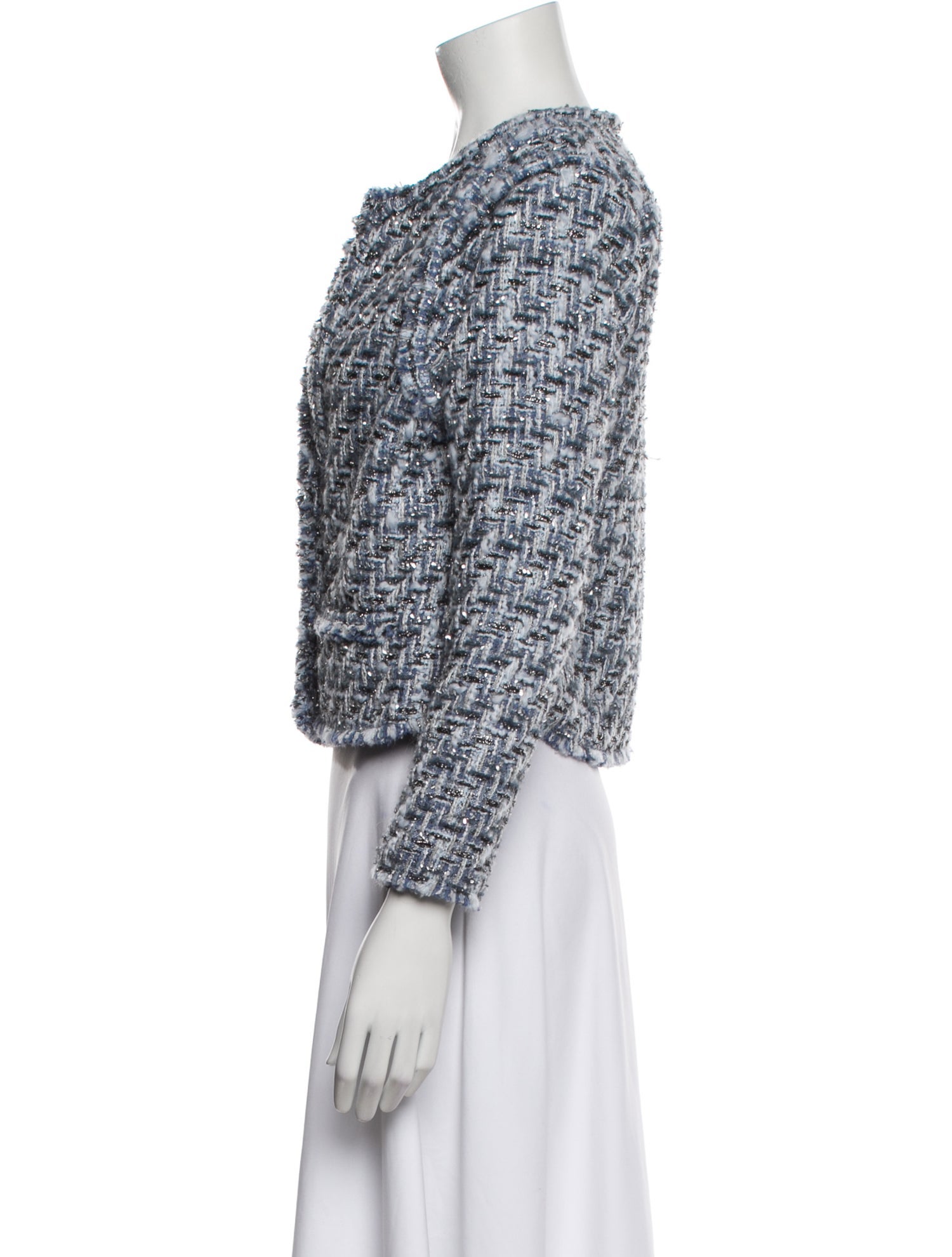 Iro Wool Tweed Pattern Evening Jacket