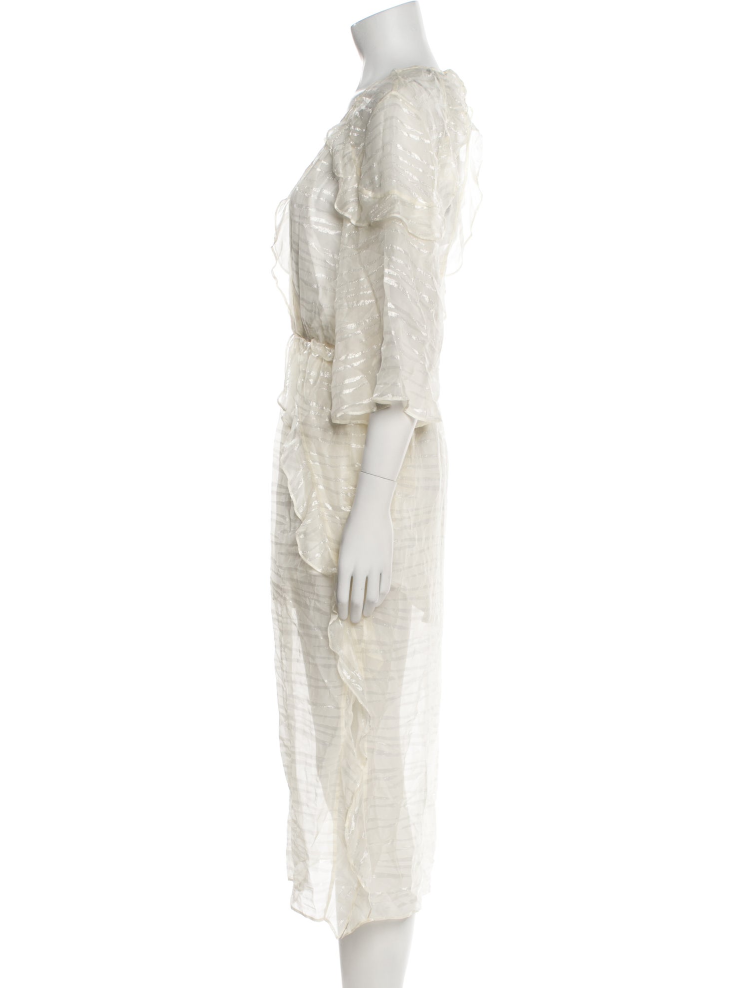 Iro Scoop Neck Midi Length Dress