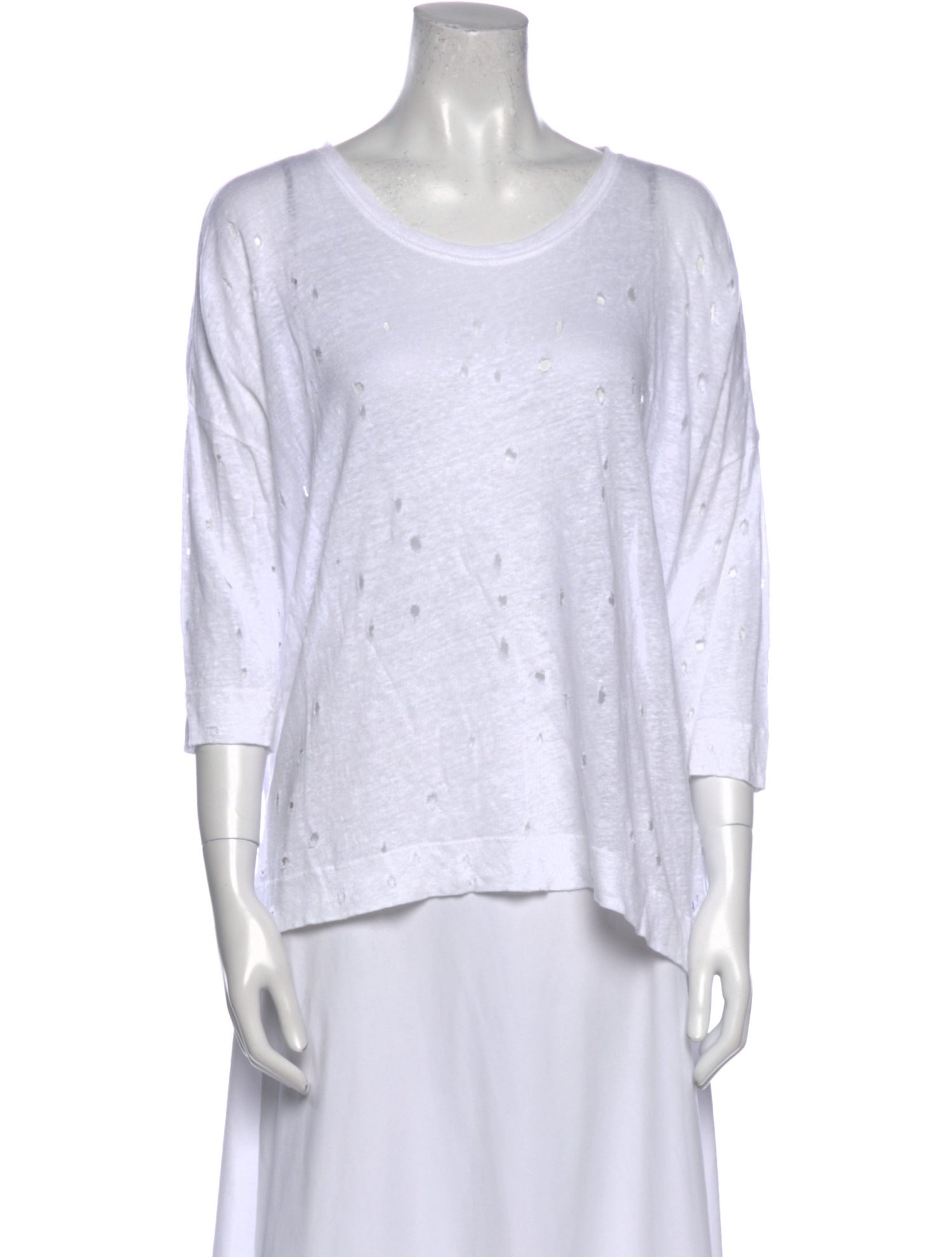 Iro Linen Scoop Neck T-Shirt