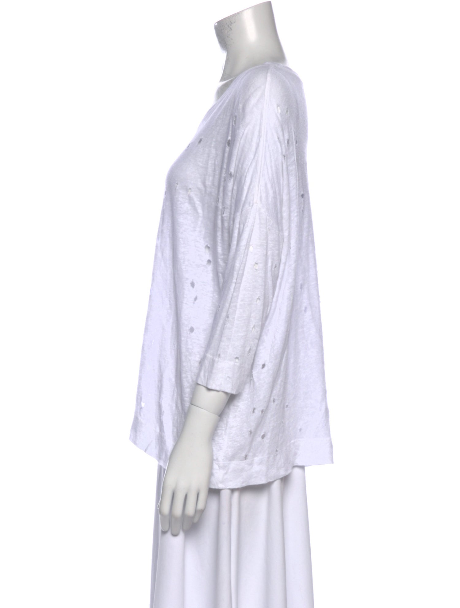 Iro Linen Scoop Neck T-Shirt