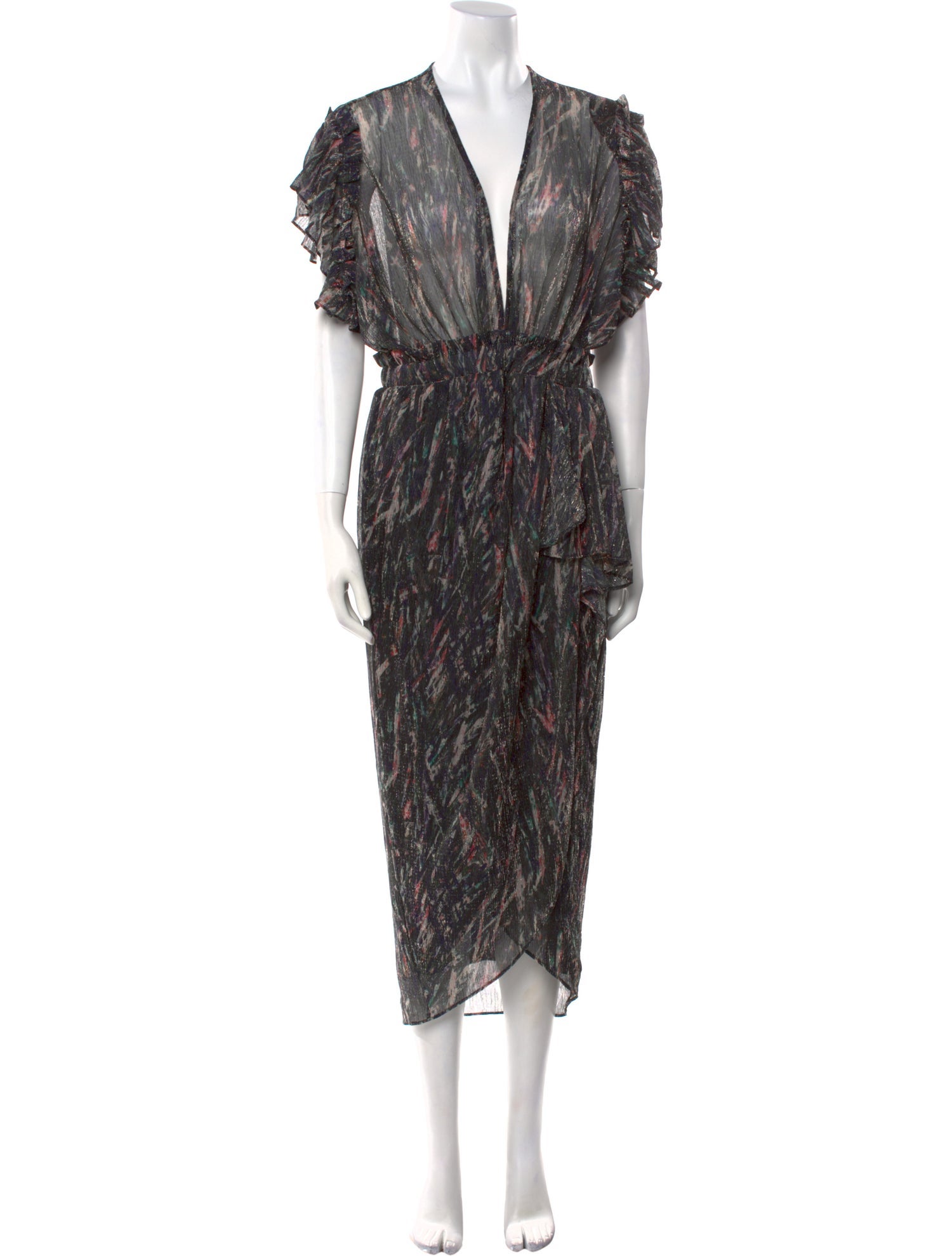 Iro Printed Long Dress