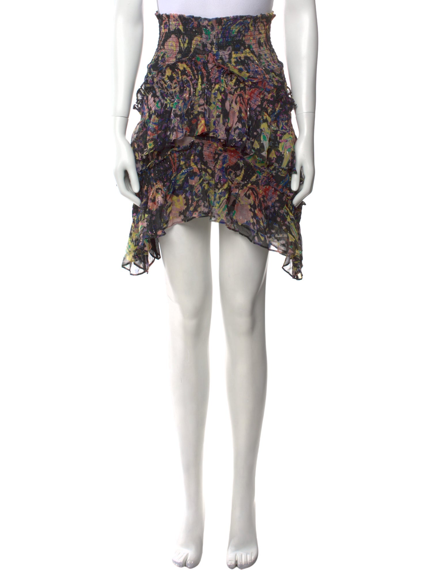 Iro Floral Print Knee-Length Skirt