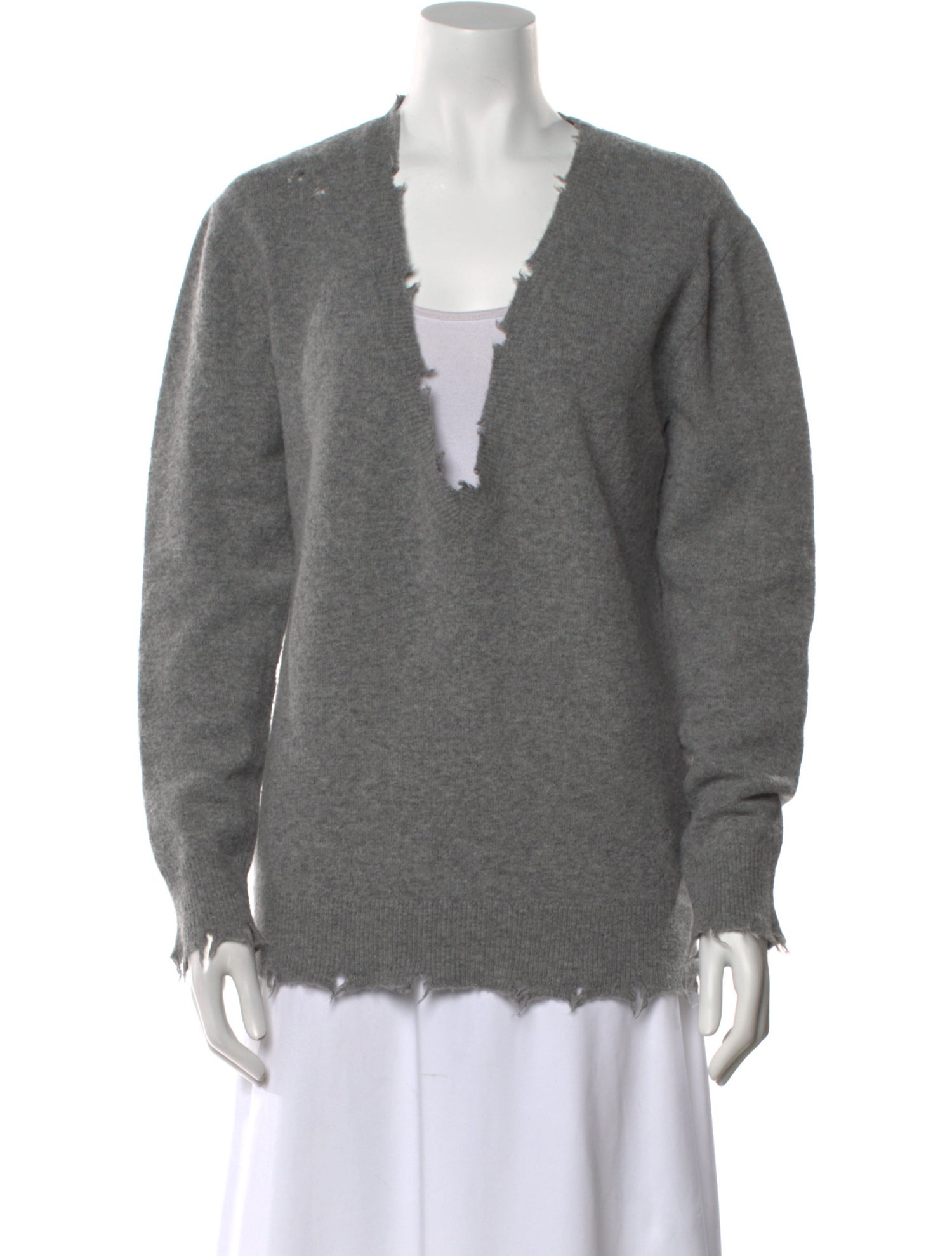 Iro Nylon V-Neck Sweater