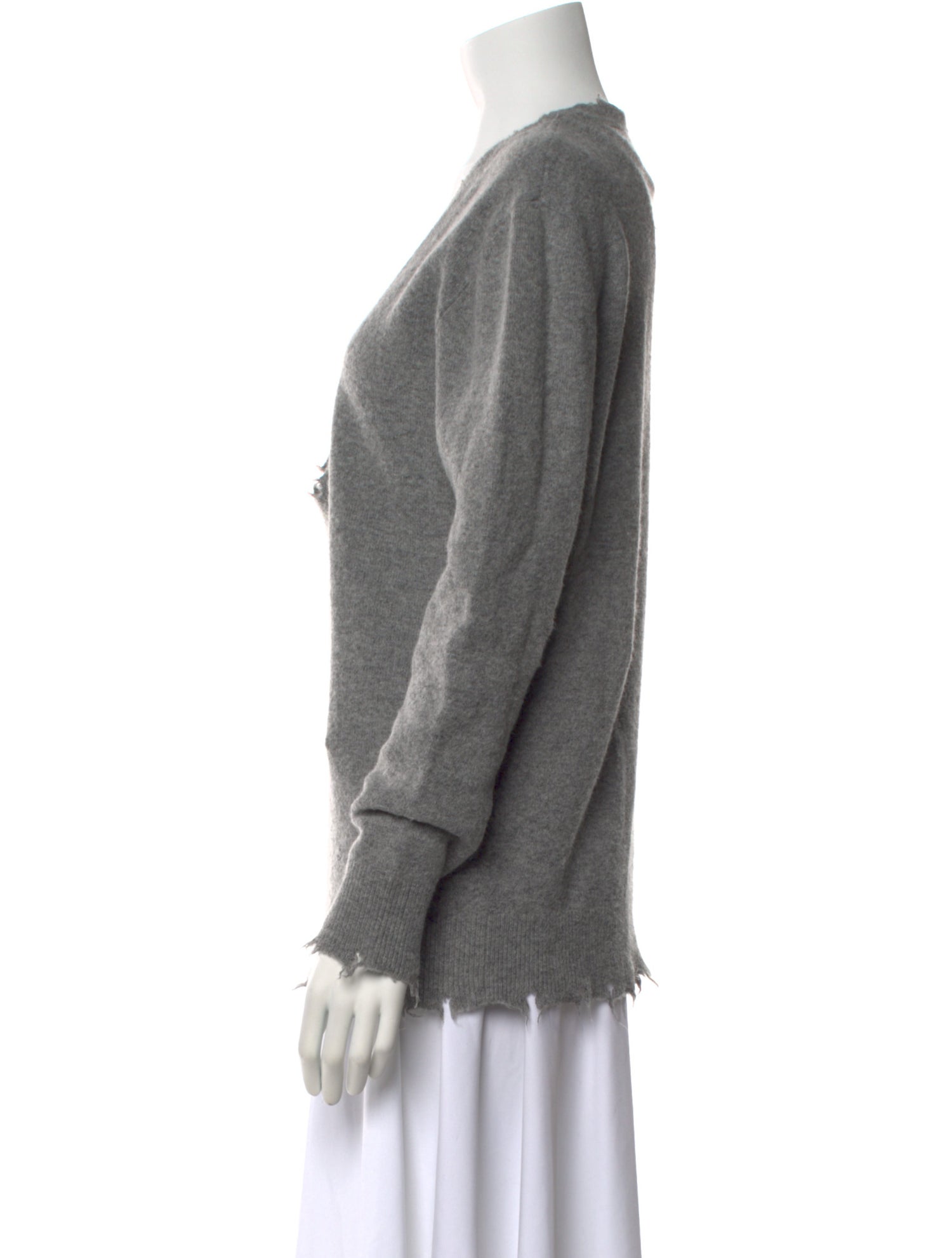 Iro Nylon V-Neck Sweater