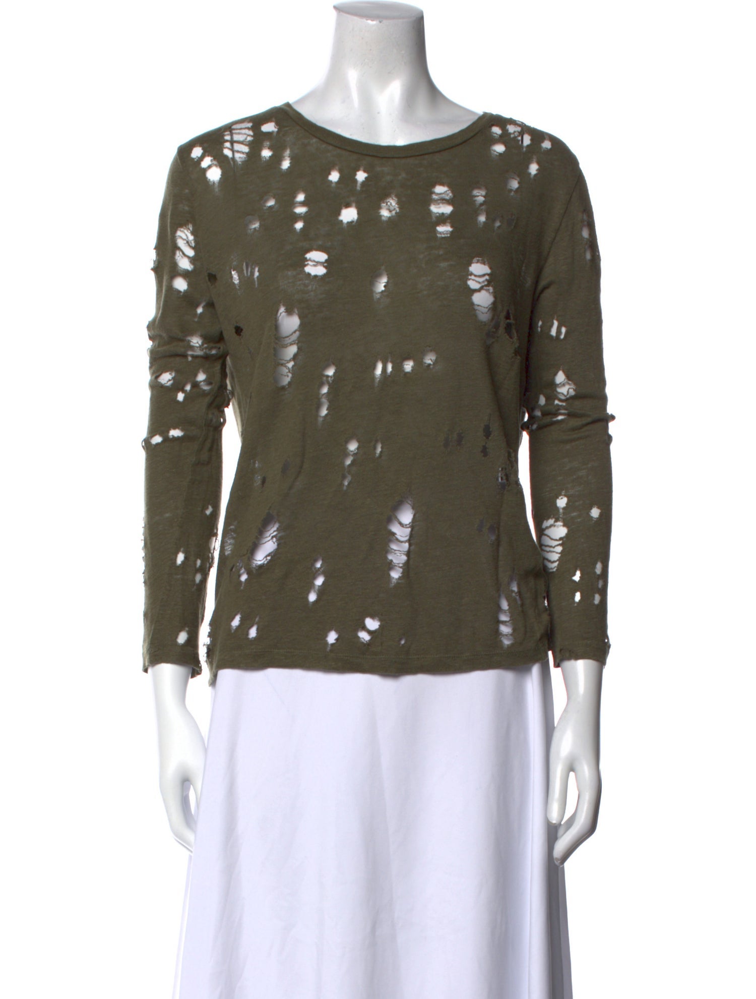 Iro Linen Bateau Neckline Top