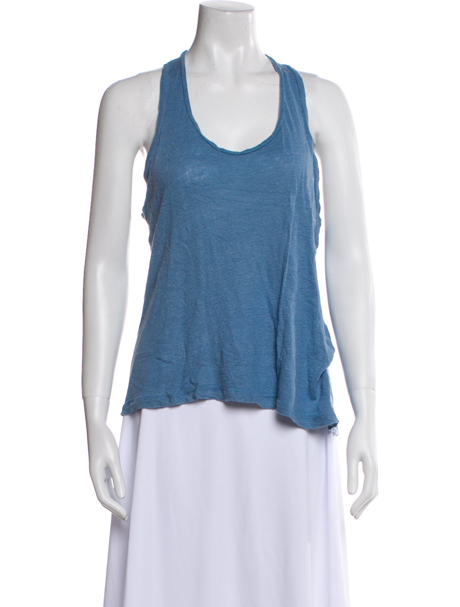 Iro Linen Scoop Neck Top