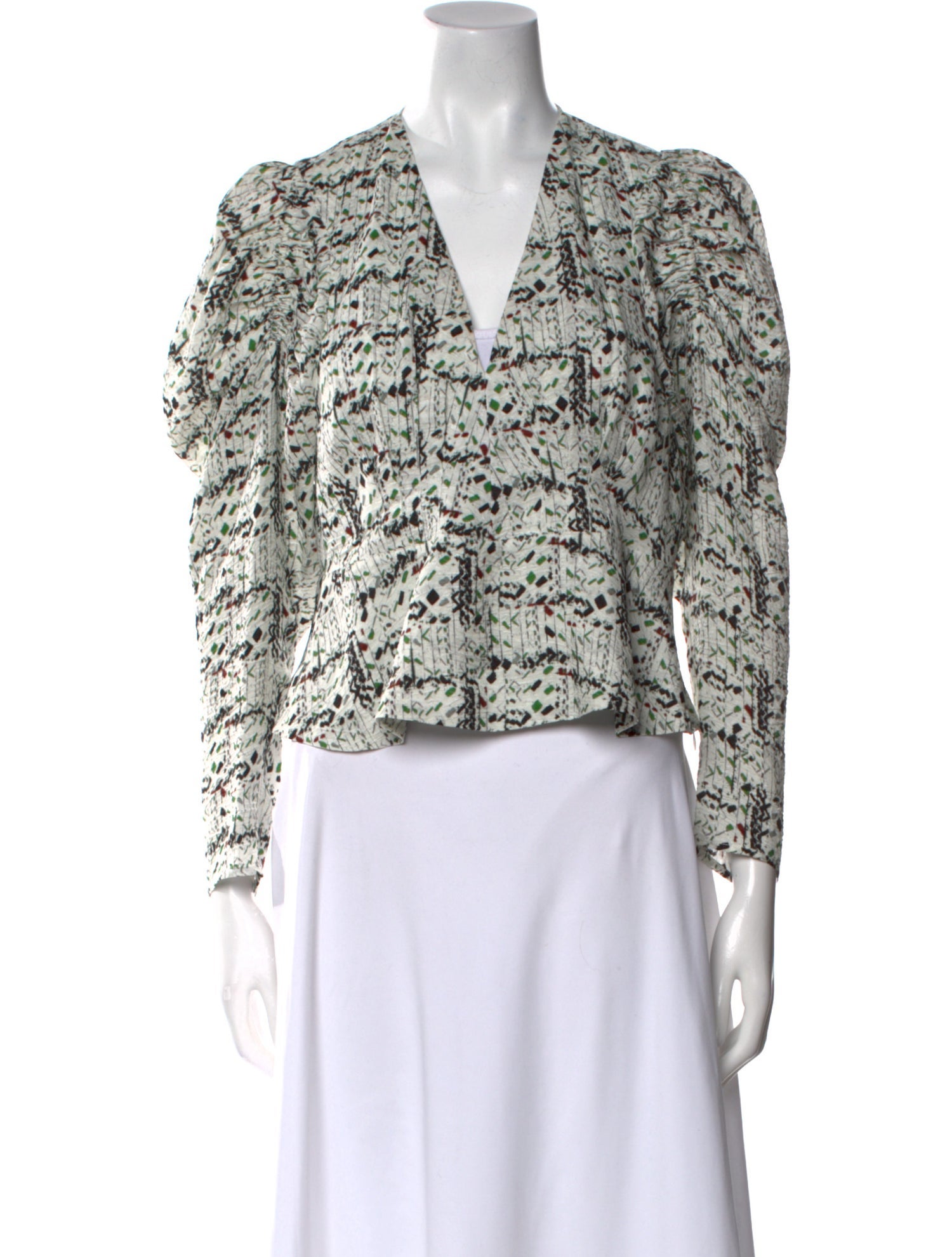 Iro Floral Print V-Neck Blouse