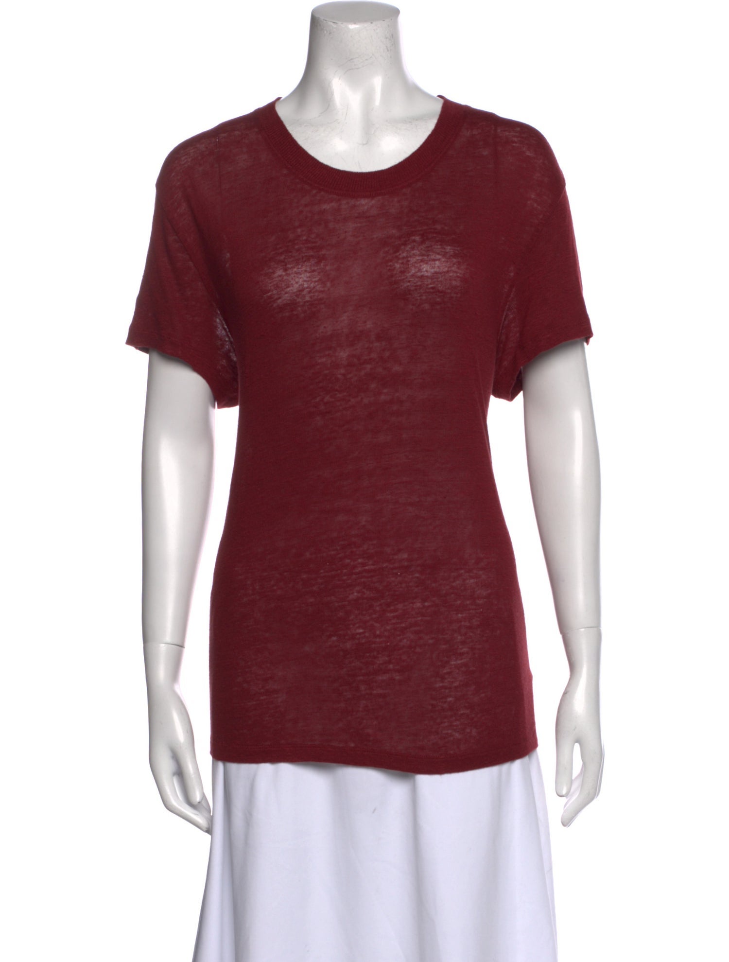 Iro Linen Scoop Neck T-Shirt