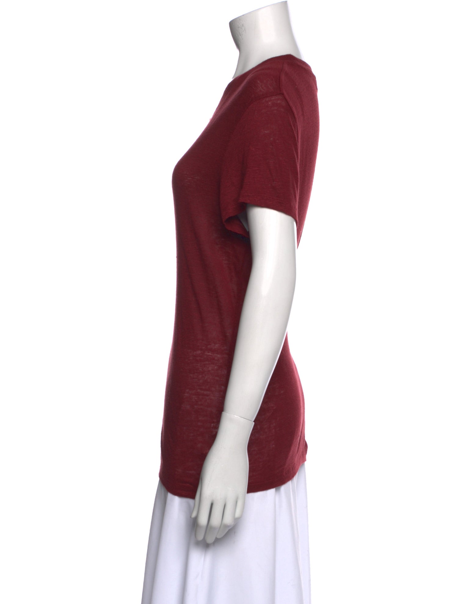 Iro Linen Scoop Neck T-Shirt