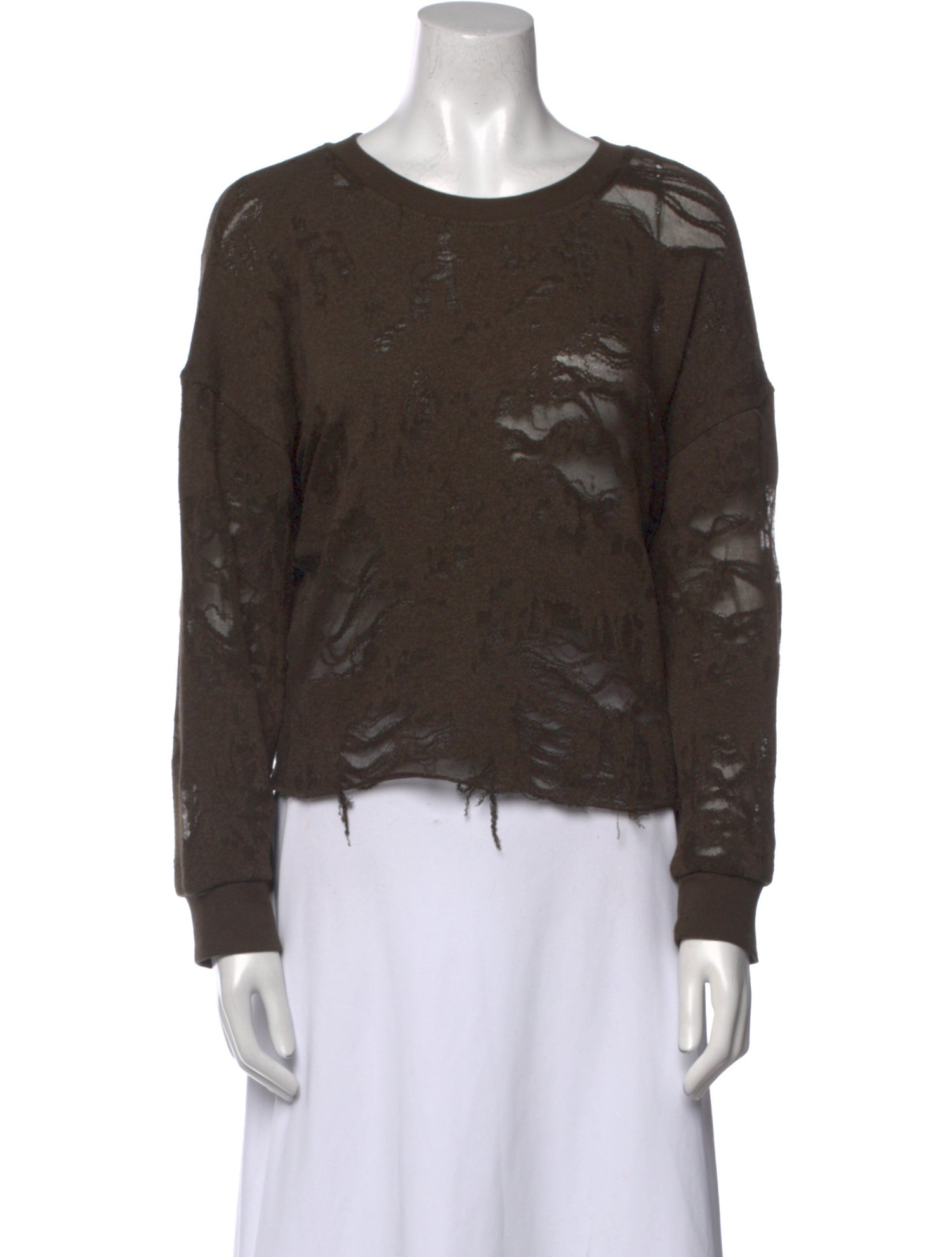 Iro Scoop Neck Long Sleeve Sweatshirt