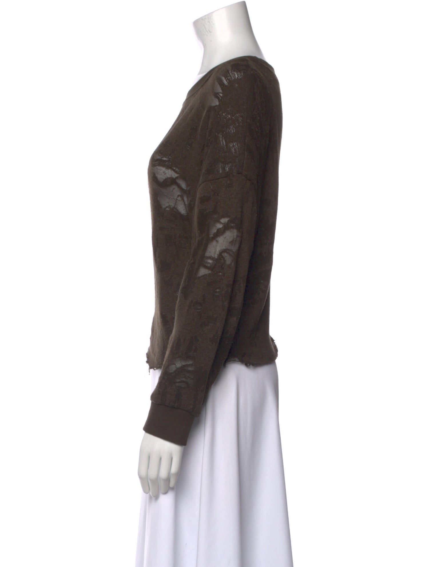 Iro Scoop Neck Long Sleeve Sweatshirt