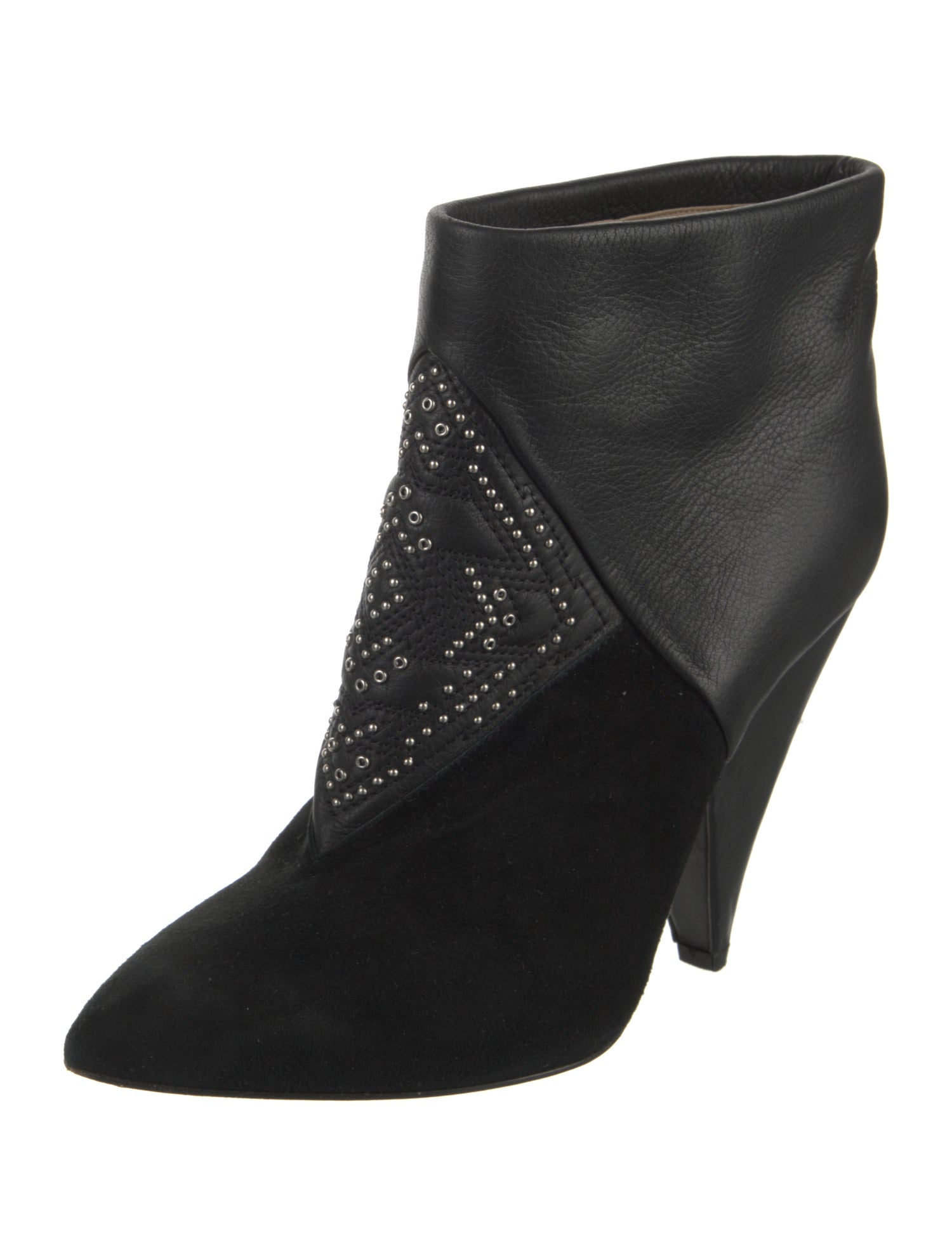 Iro Leather Studded Accents Boots