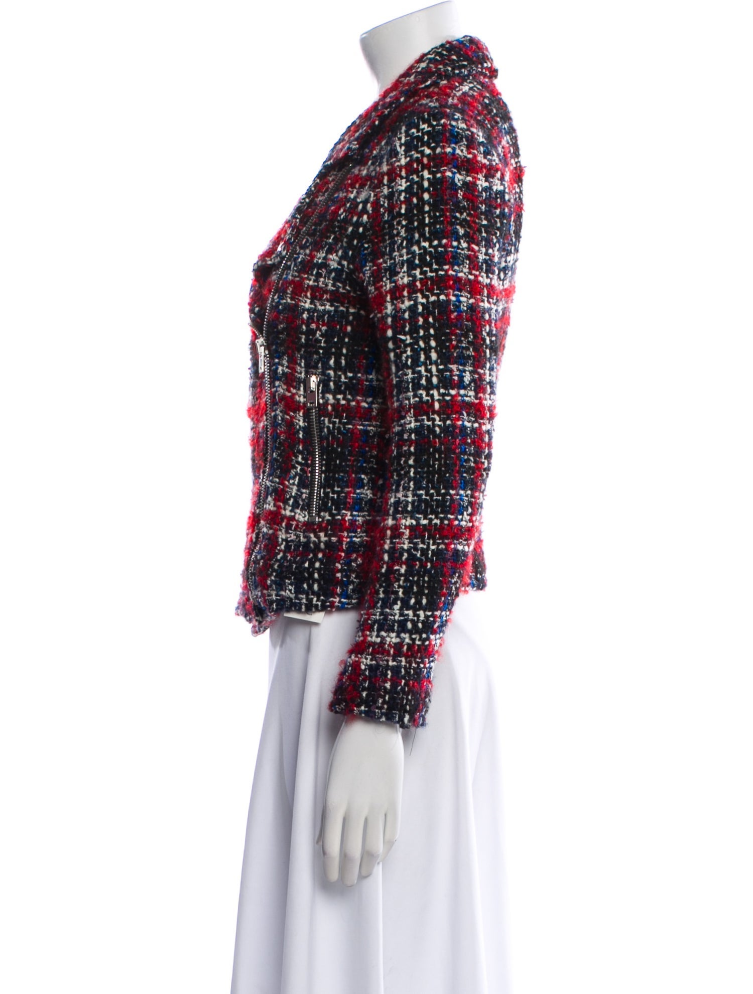 Iro Plaid Print Evening Jacket