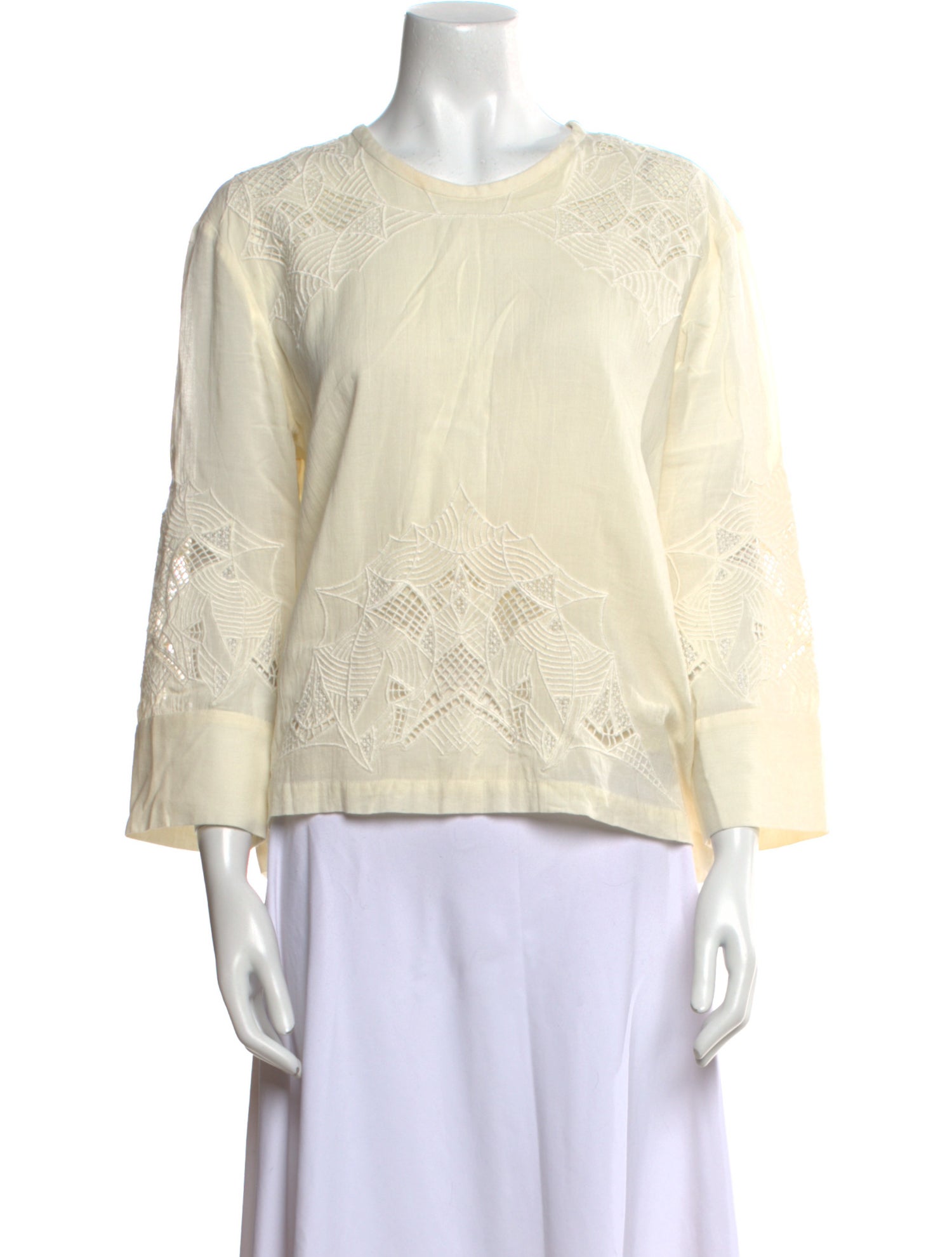 Iro Crew Neck Three-Quarter Sleeve Sweatshirt