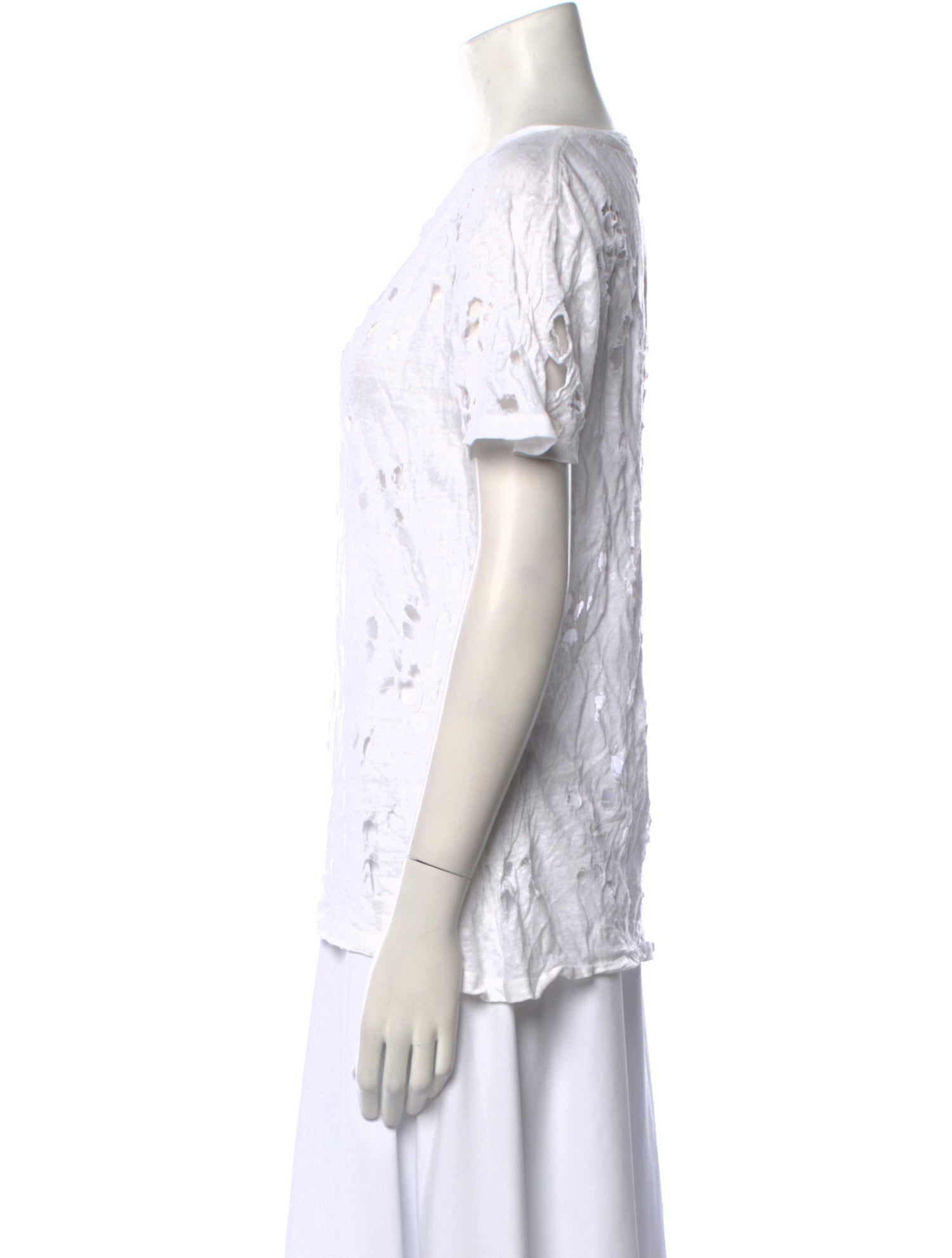 Iro Linen Scoop Neck T-Shirt