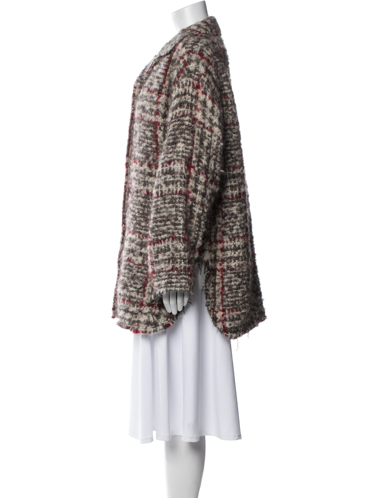 Iro Plaid Print Coat