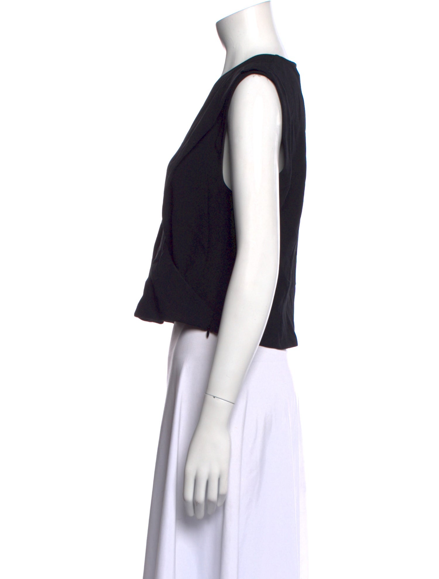 Iro V-Neck Sleeveless Crop Top