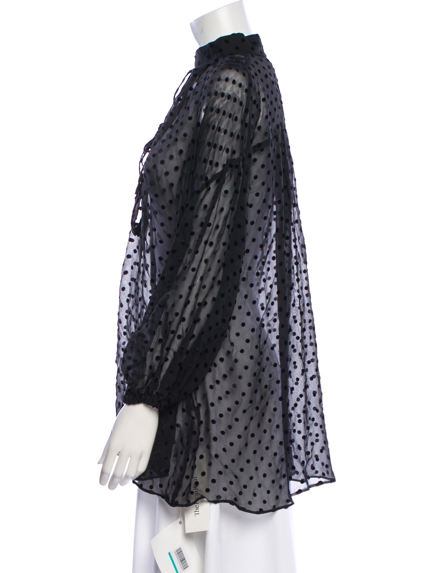 Iro Silk Polka Dot Print Blouse w/ Tags