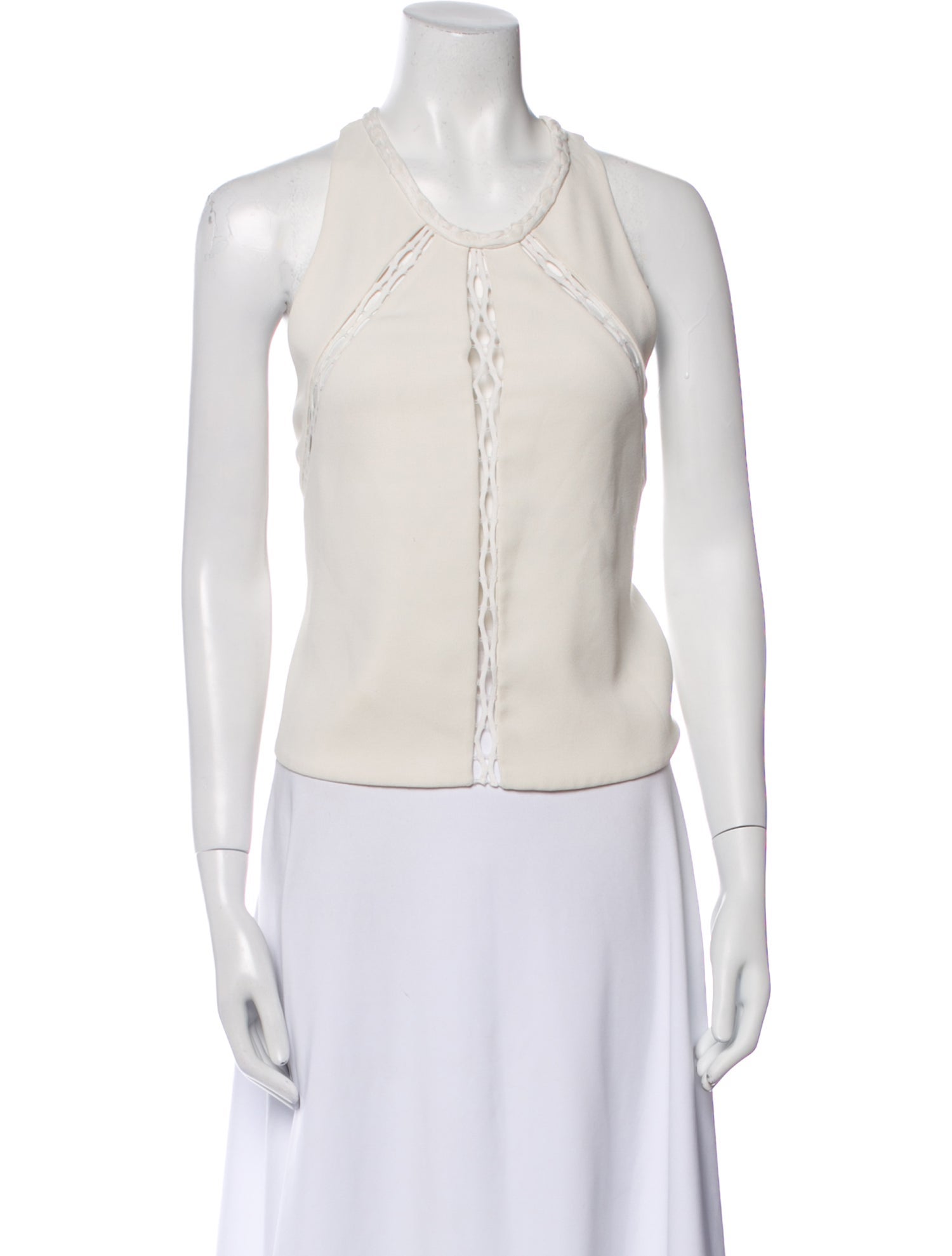 Iro V-Neck Sleeveless Crop Top